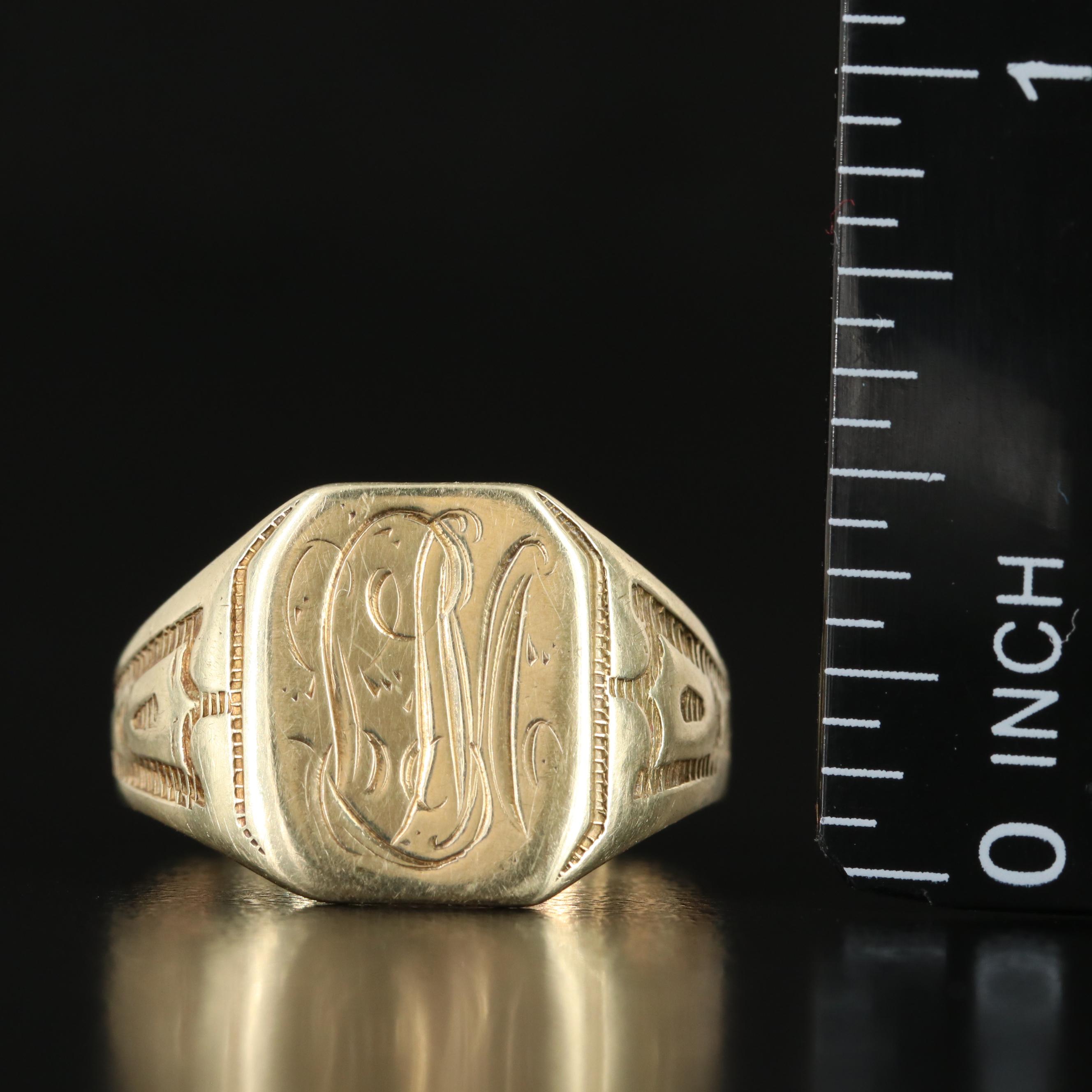 Vintage 14K Signet Ring
