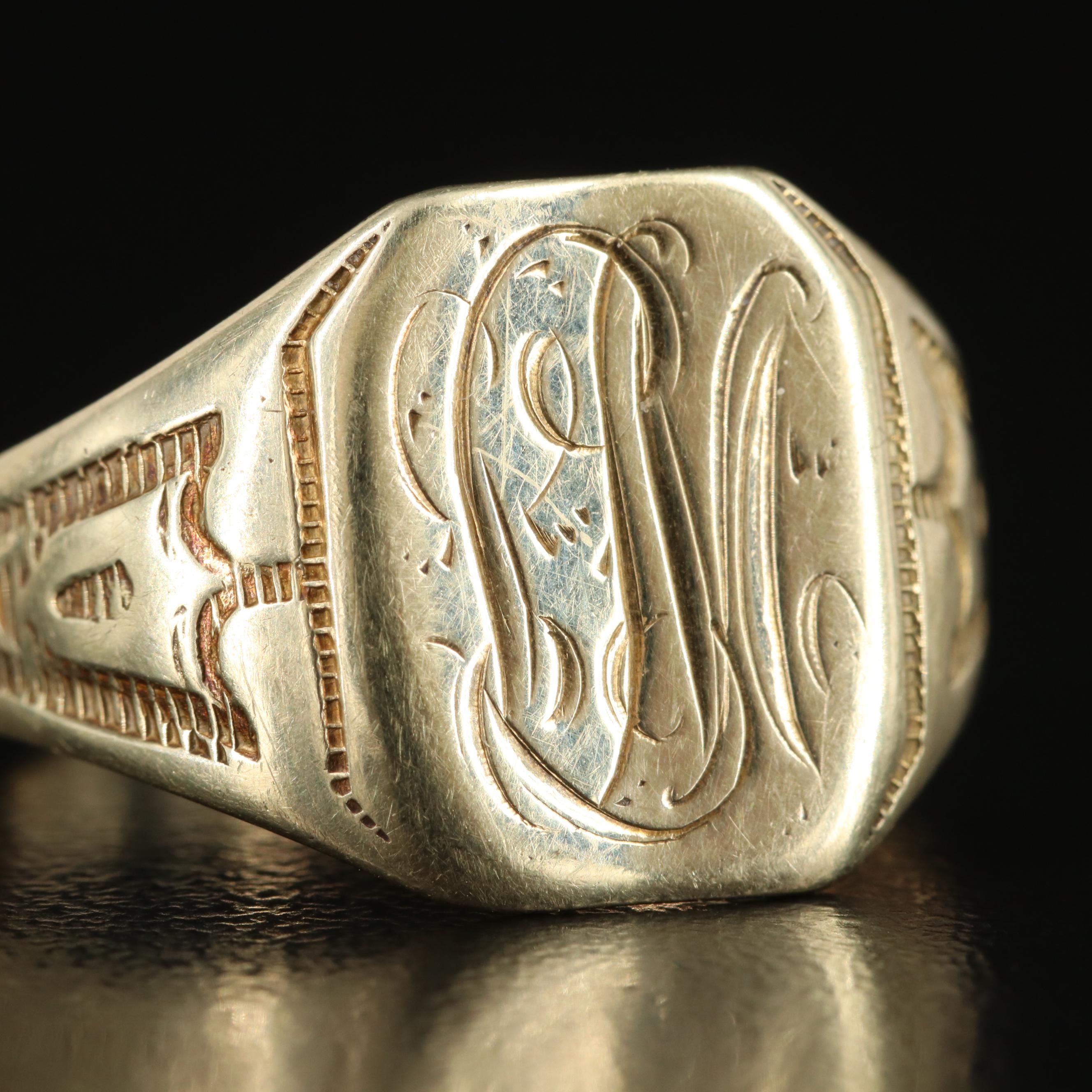 Vintage 14K Signet Ring