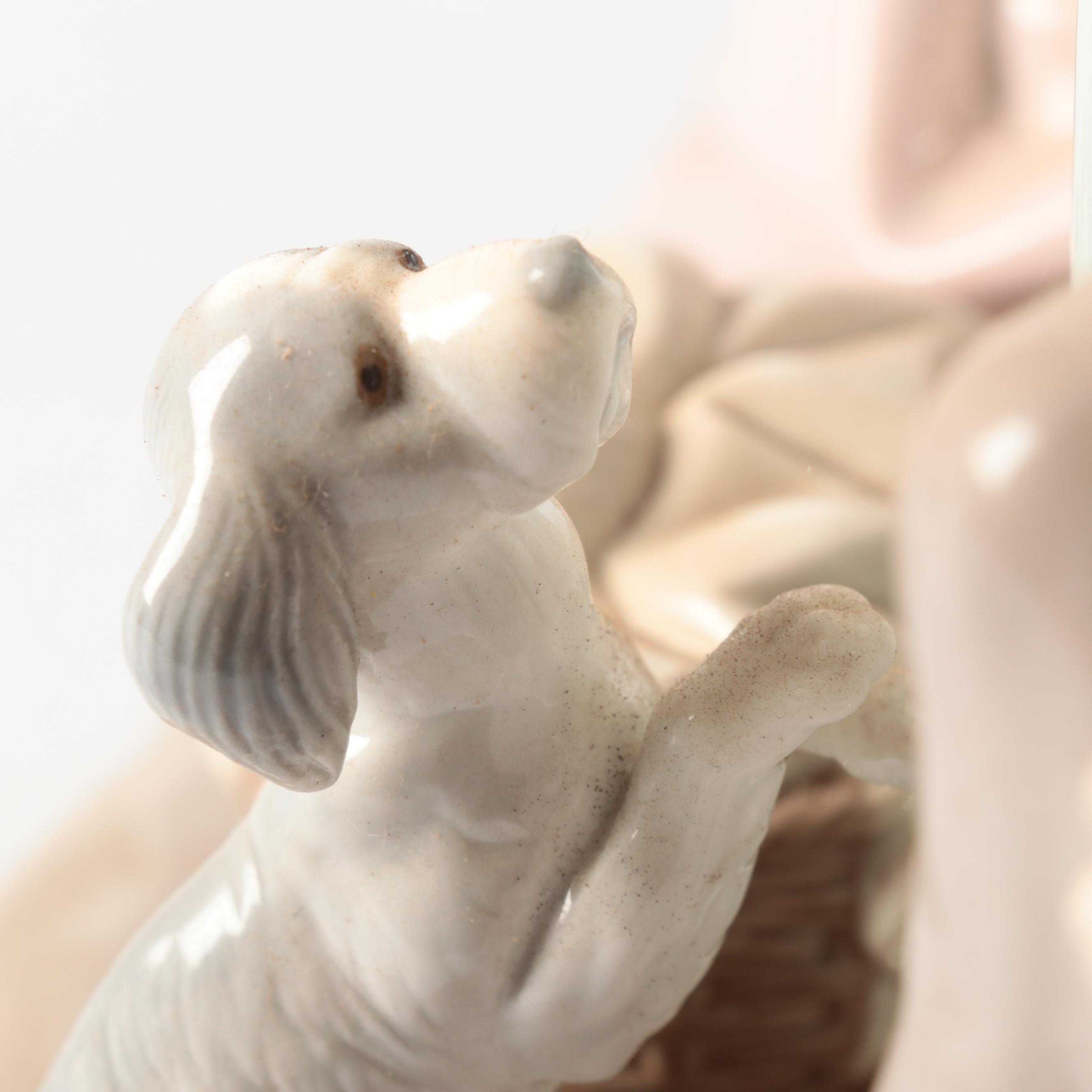 Lladró "The Loving Family" and "Gabriel the Archangel" Porcelain Figurines