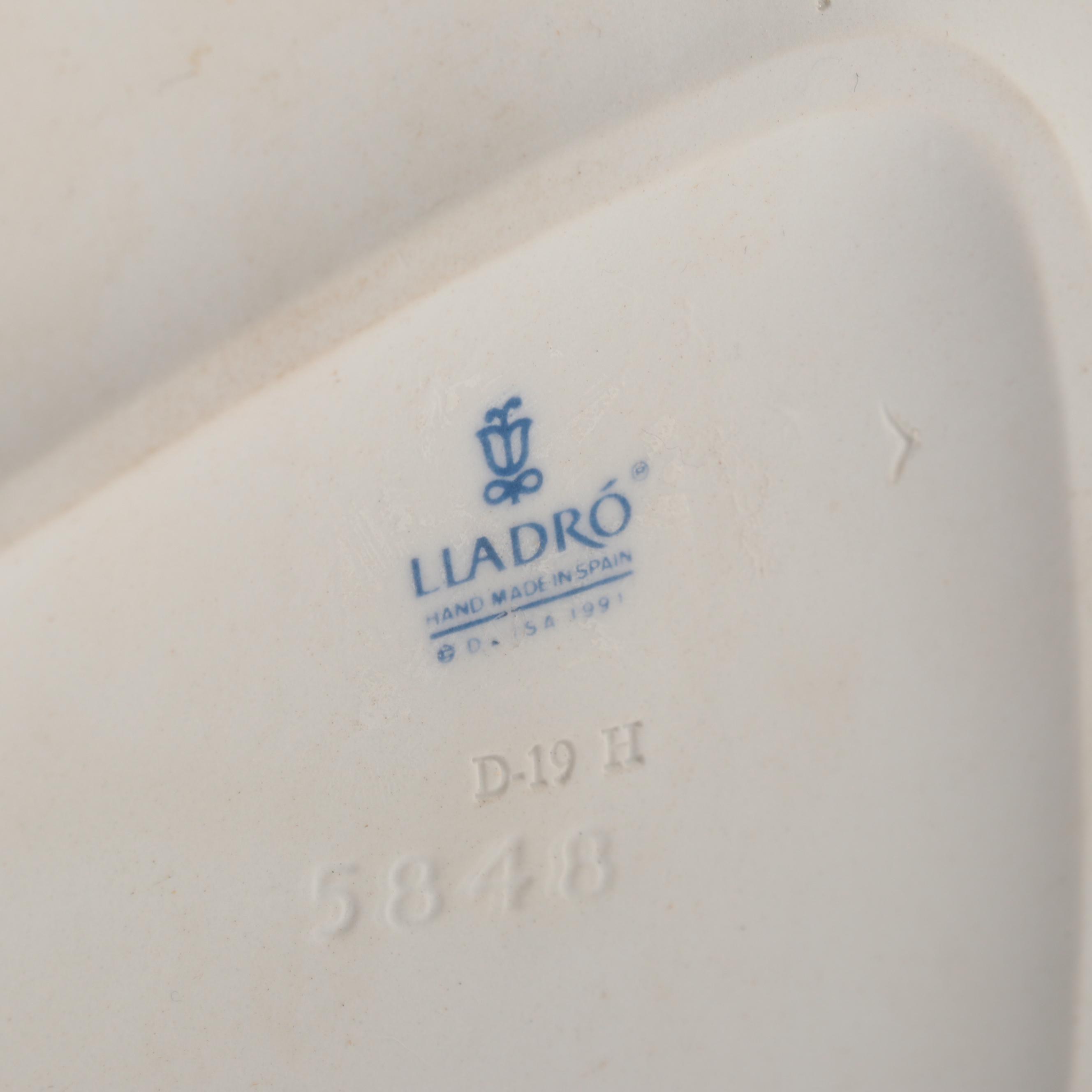 Lladró "The Loving Family" and "Gabriel the Archangel" Porcelain Figurines