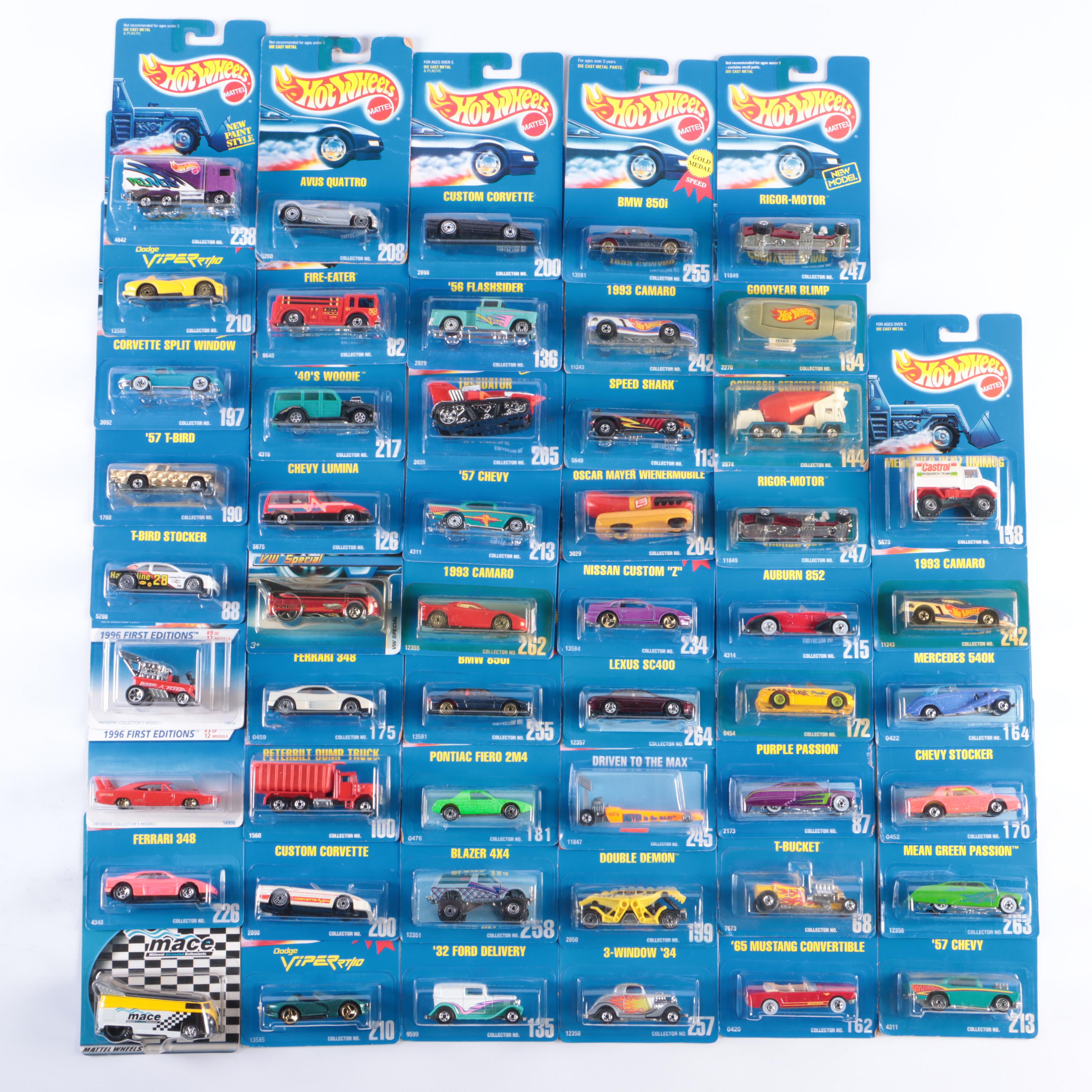 Hot Wheels "Avus Quattro", "Custom Corvette" and More Toy Cars