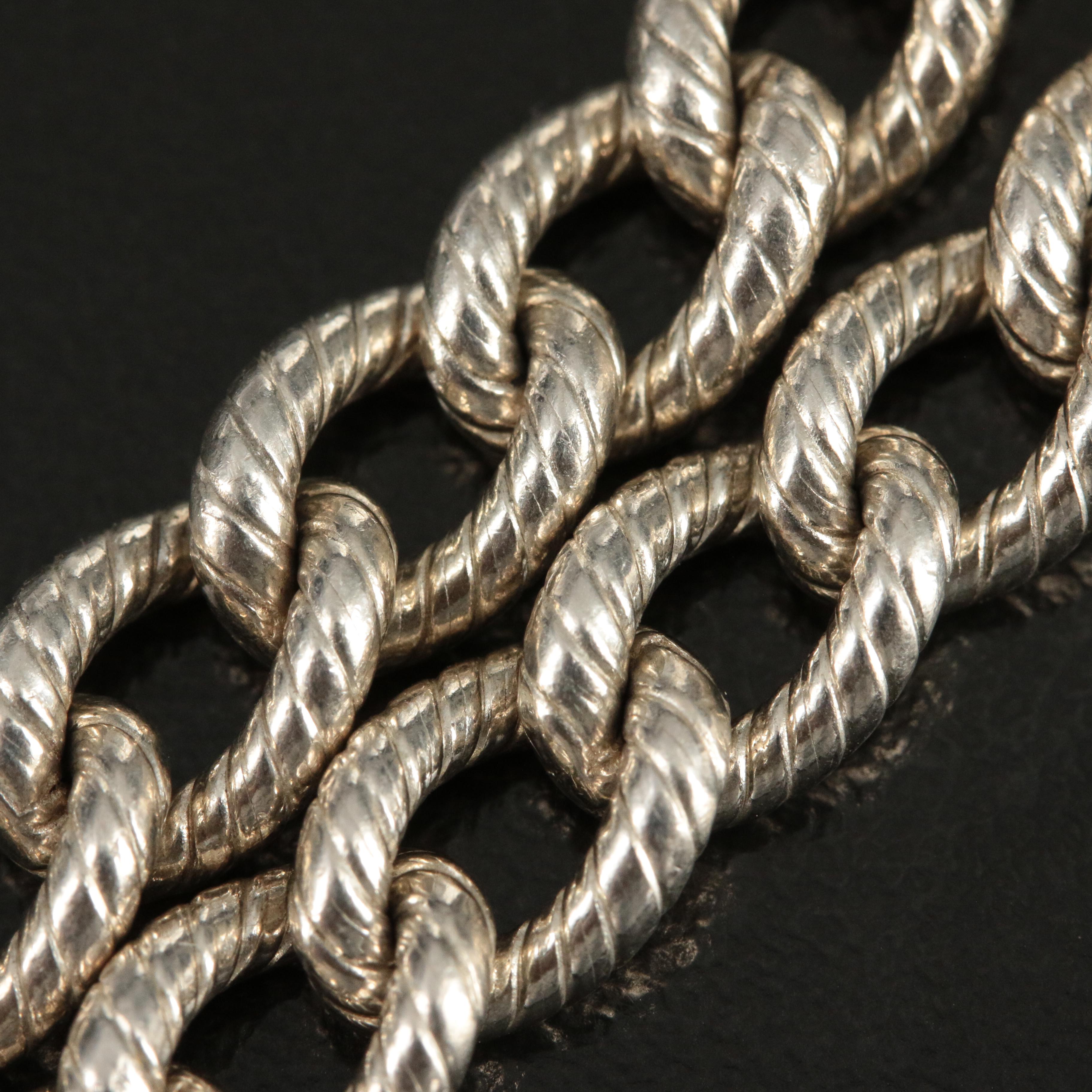 Tiffany & Co. Sterling Dogwood Blossom Charm Bracelet