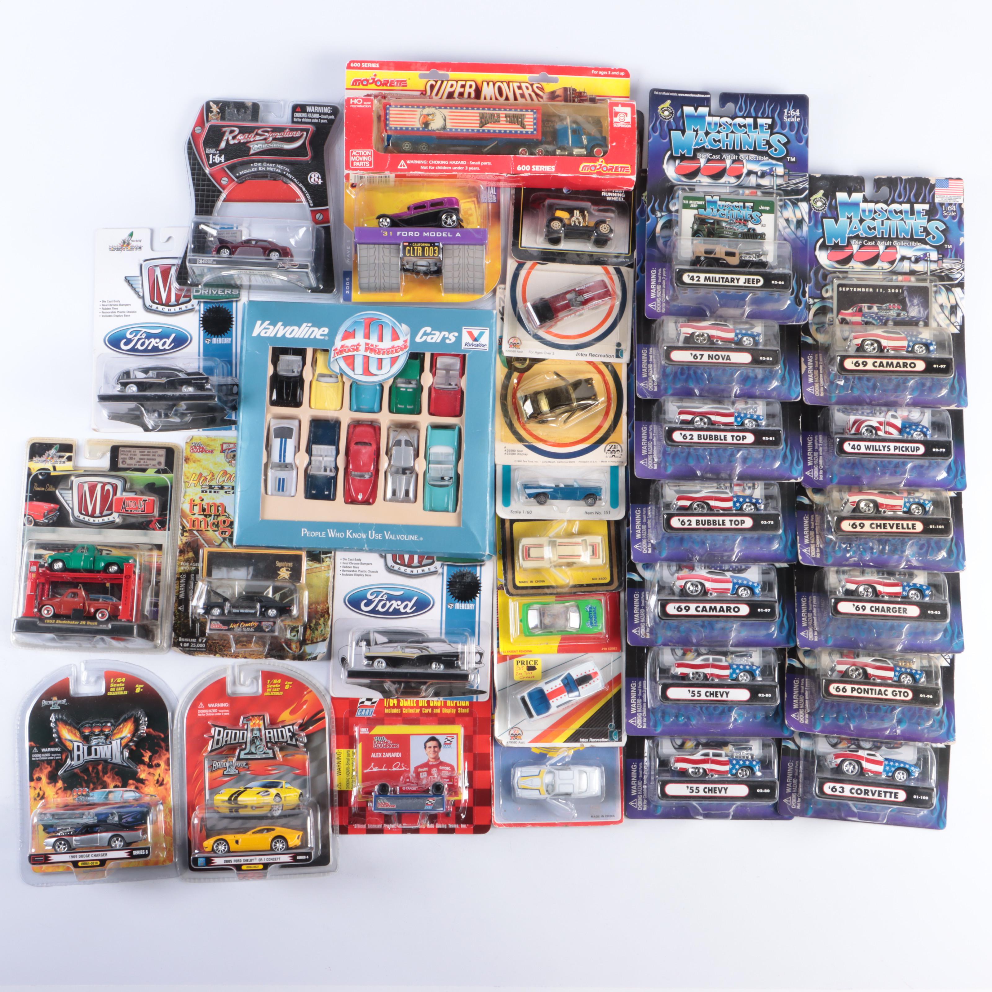 Muscle Machines and Road Signature Collection Diecast Model Cars and Trucks