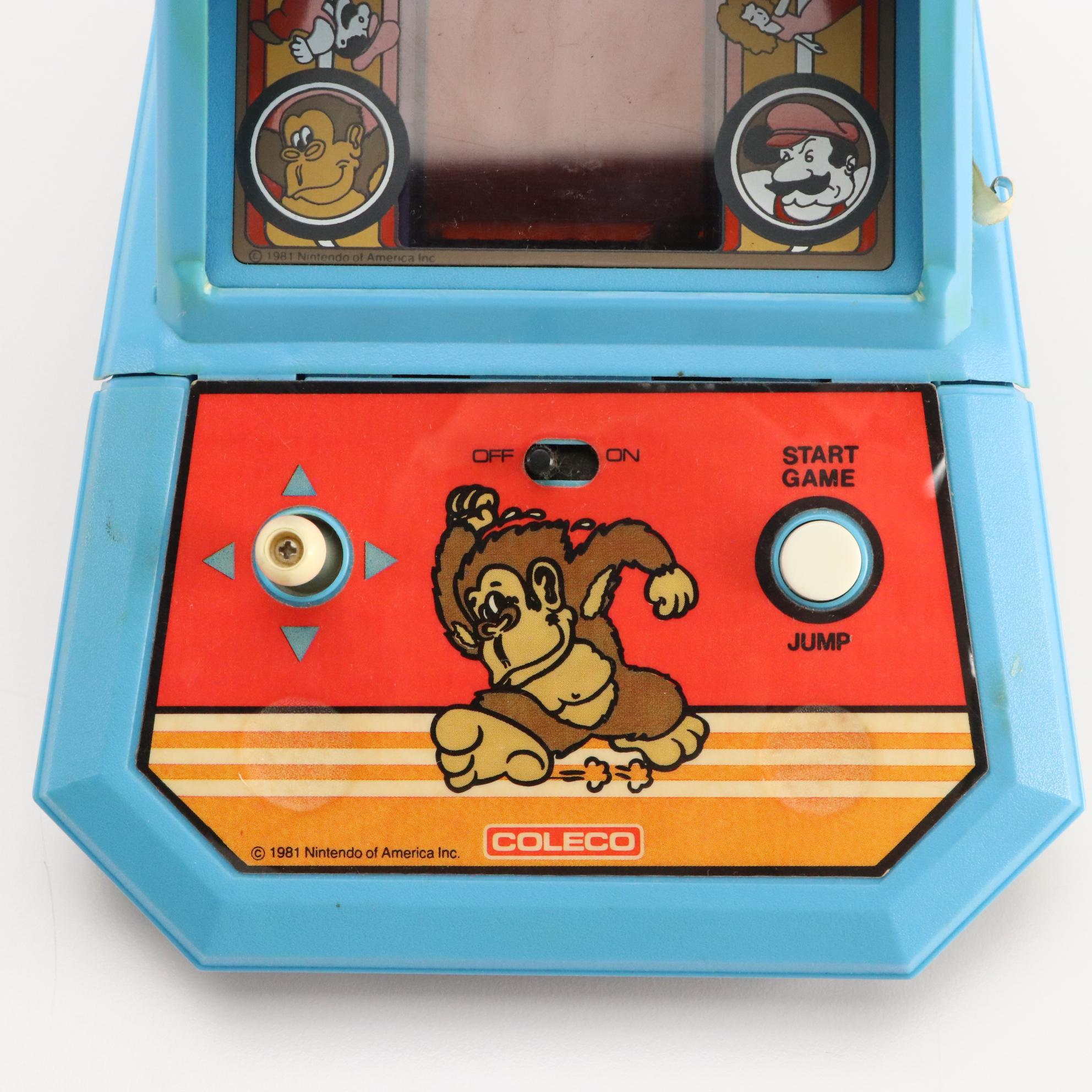 Nintendo Donkey Kong Coleco Battery Operated Miniature Arcade Game