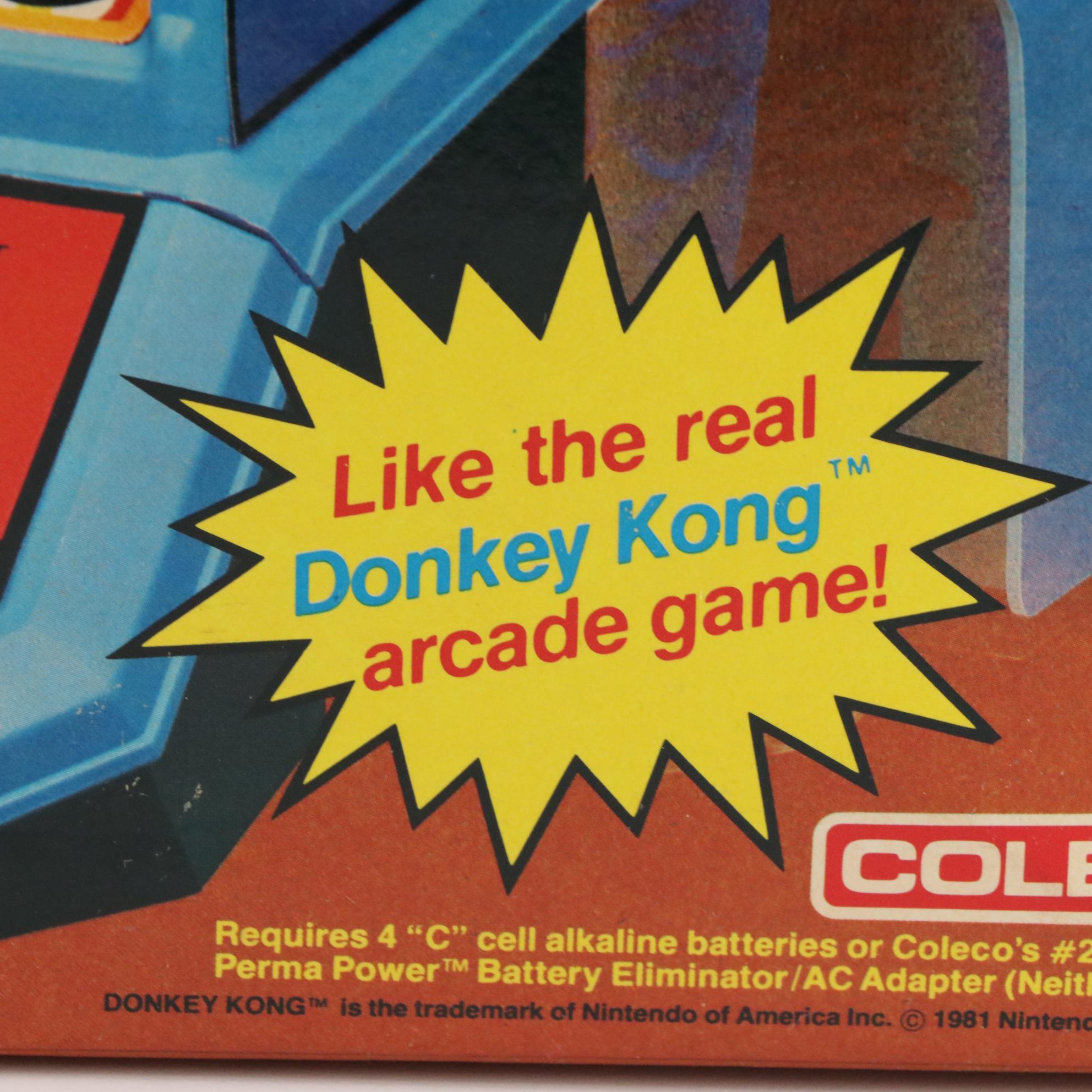Nintendo Donkey Kong Coleco Battery Operated Miniature Arcade Game