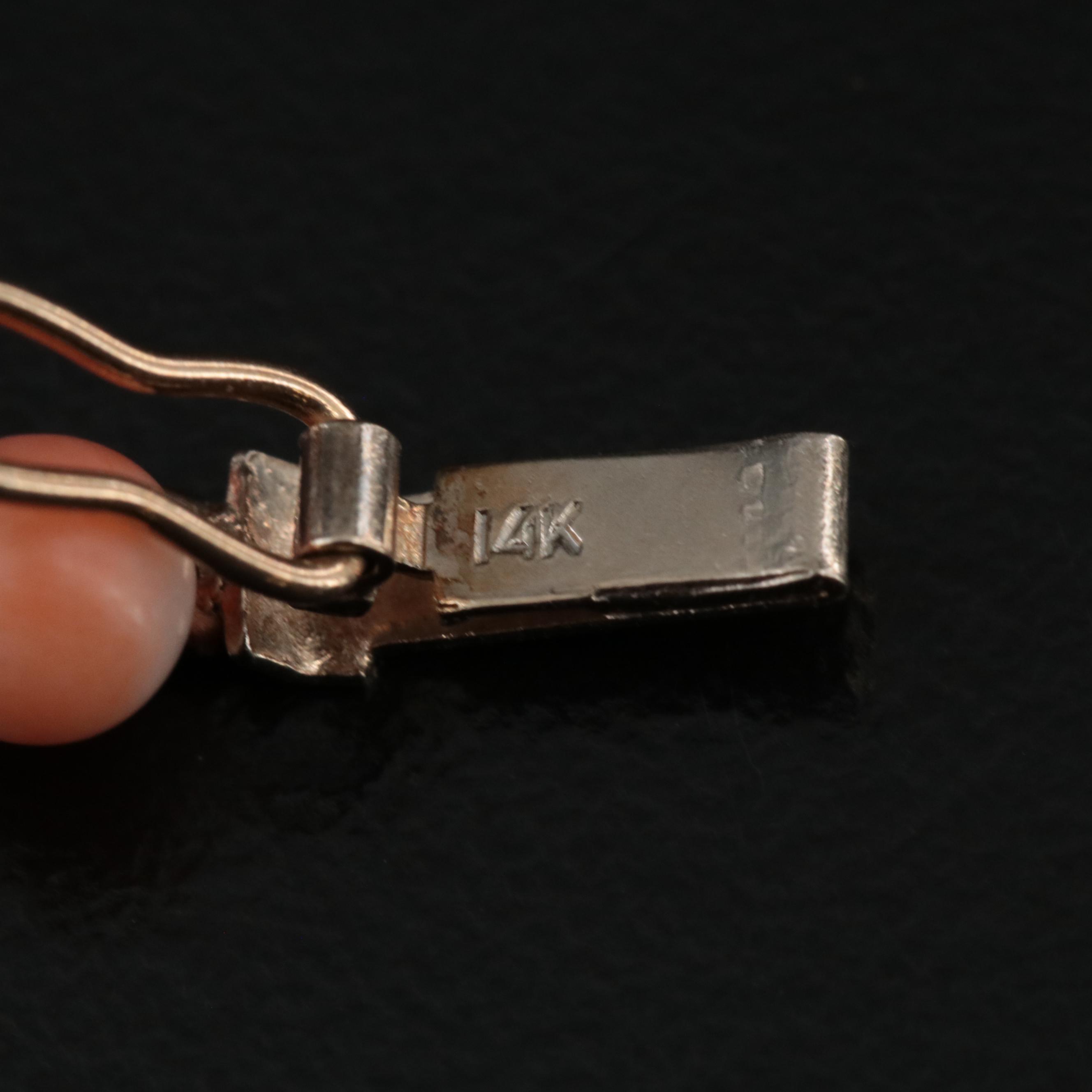 Graduated Coral Necklace with 14K Clasp