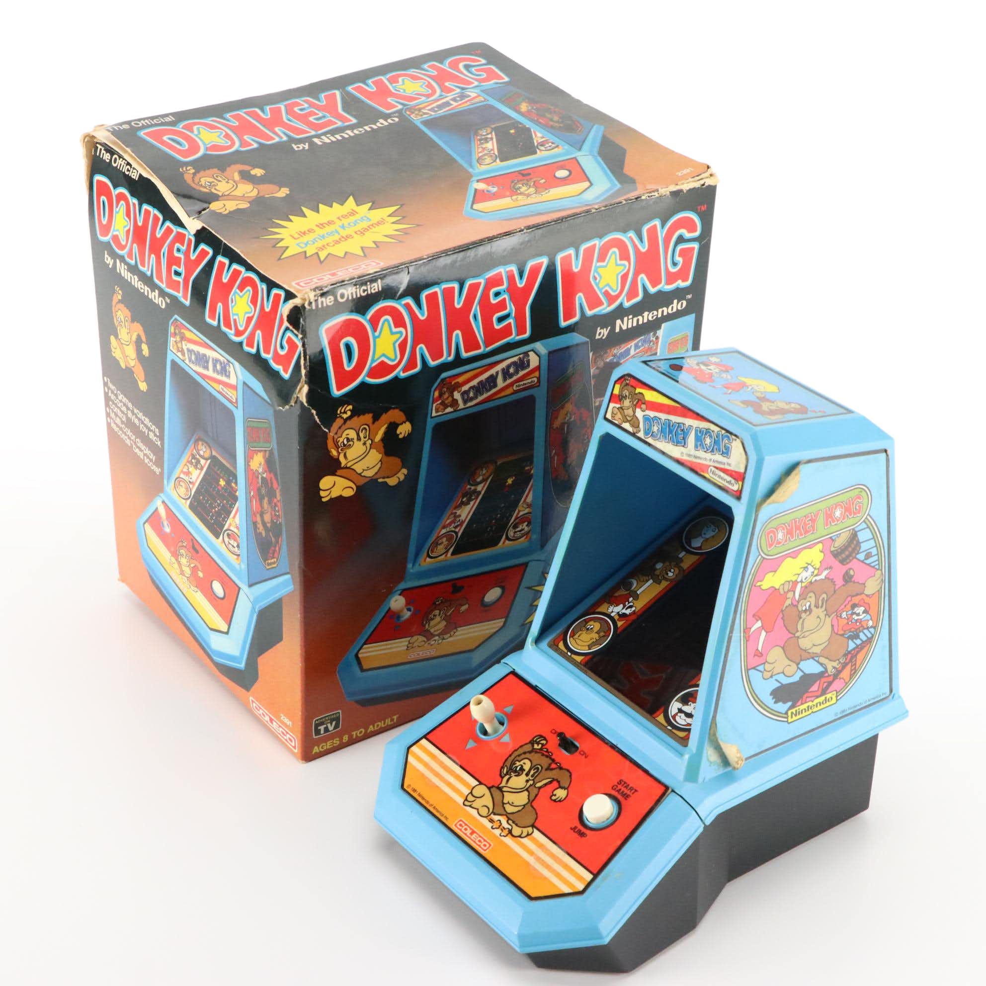 Nintendo Donkey Kong Coleco Battery Operated Miniature Arcade Game