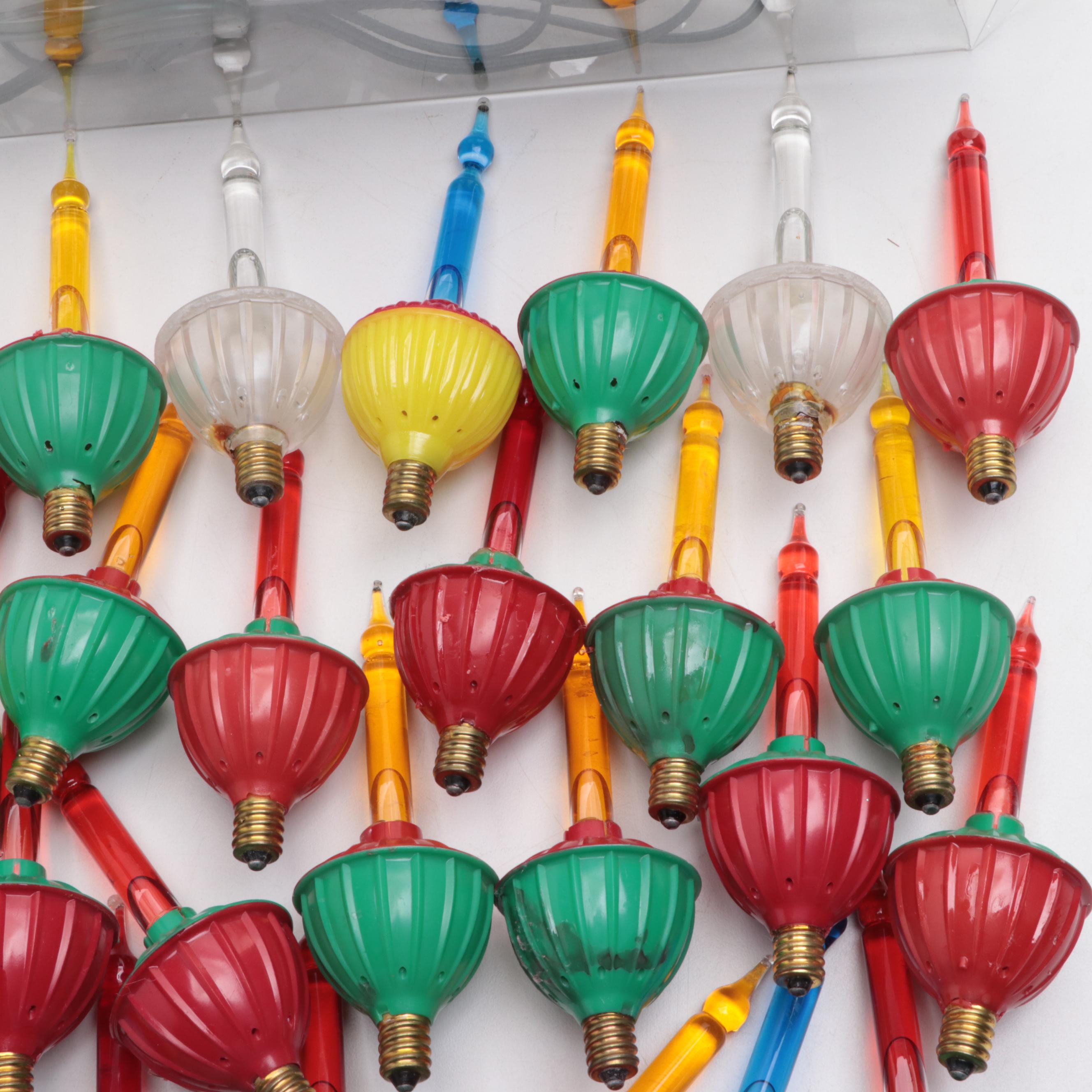 Christmas Tree Multicolor Bubble Lights and Replacement Bulbs