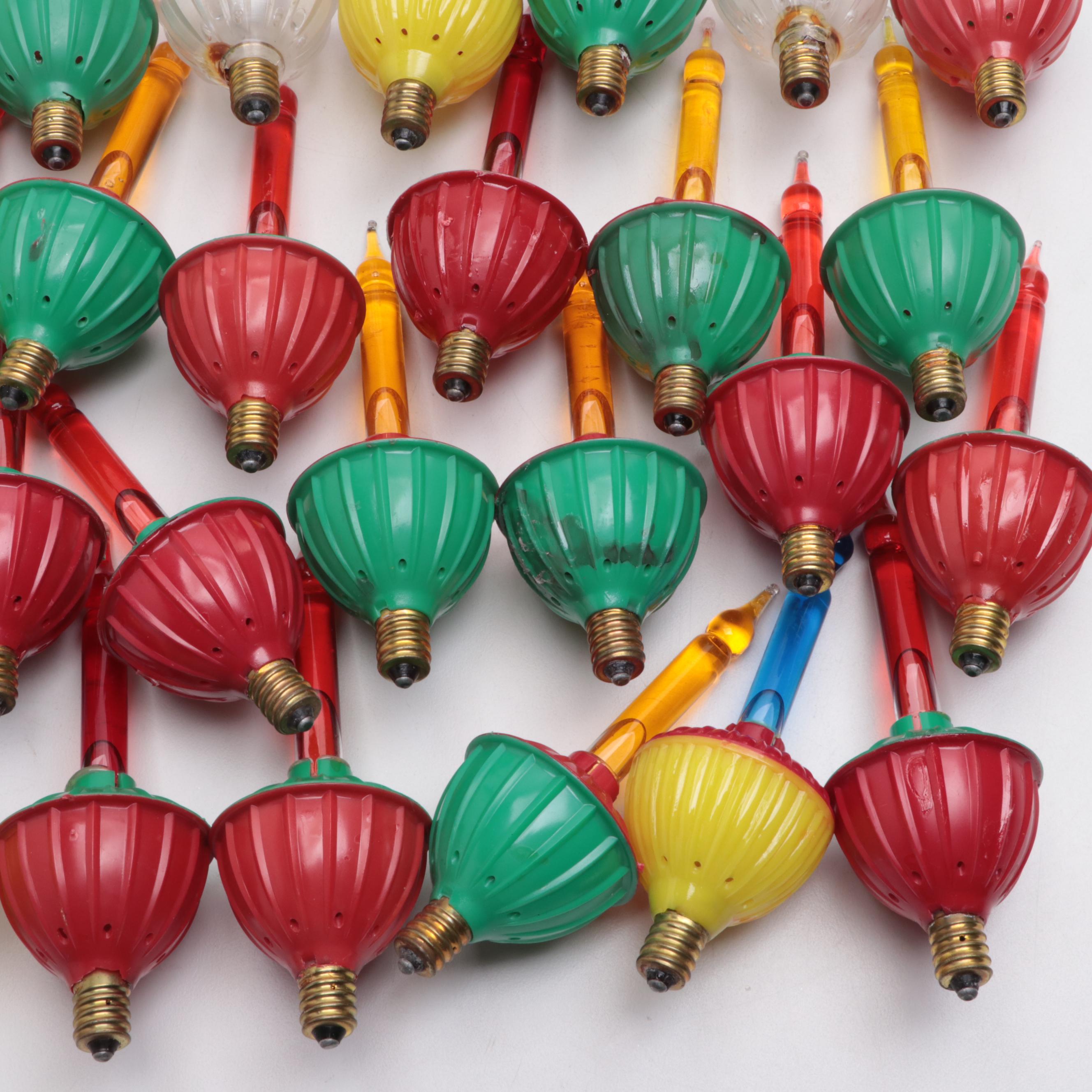 Christmas Tree Multicolor Bubble Lights and Replacement Bulbs