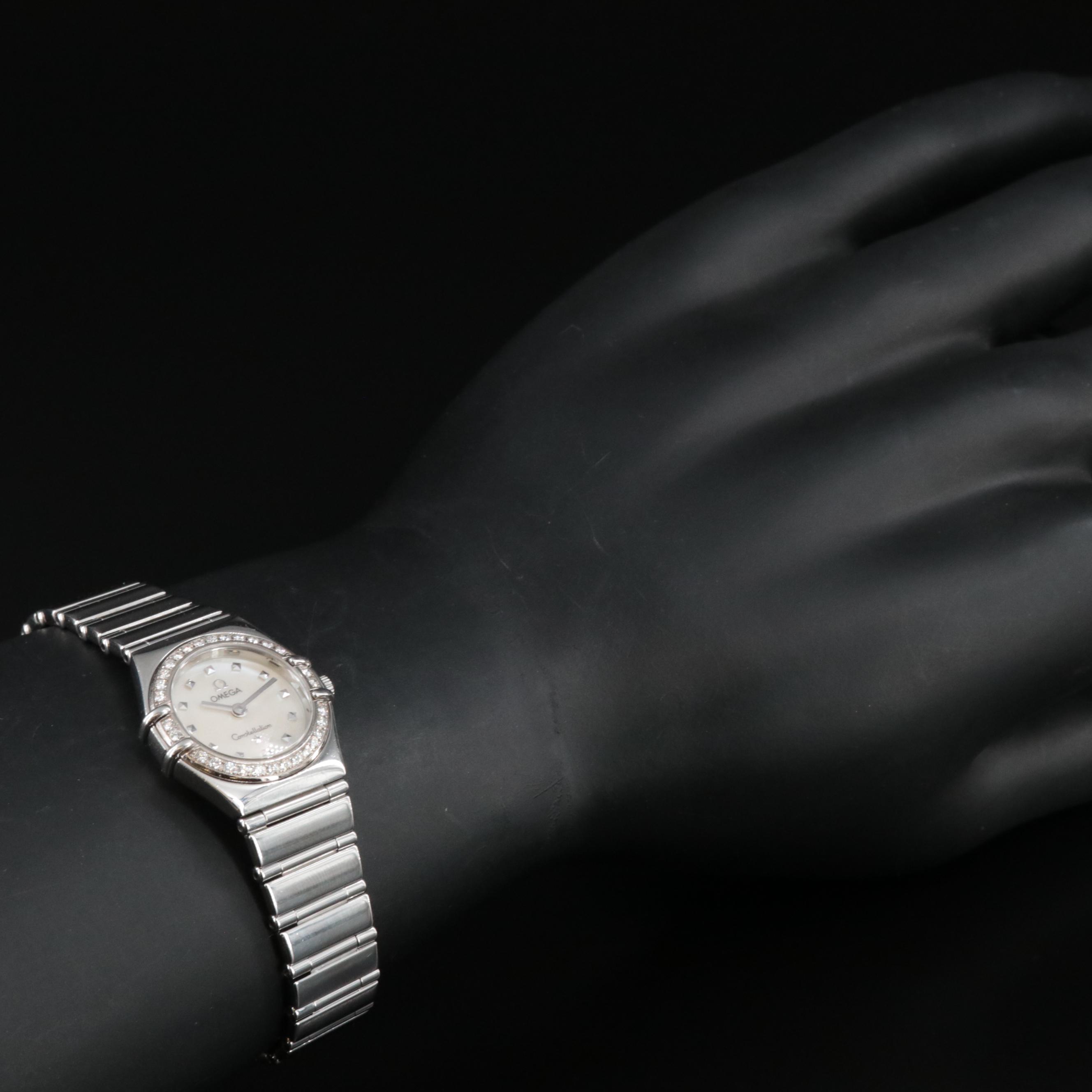 Omega Mother-of-Pearl Dial Constellation Diamond Watch