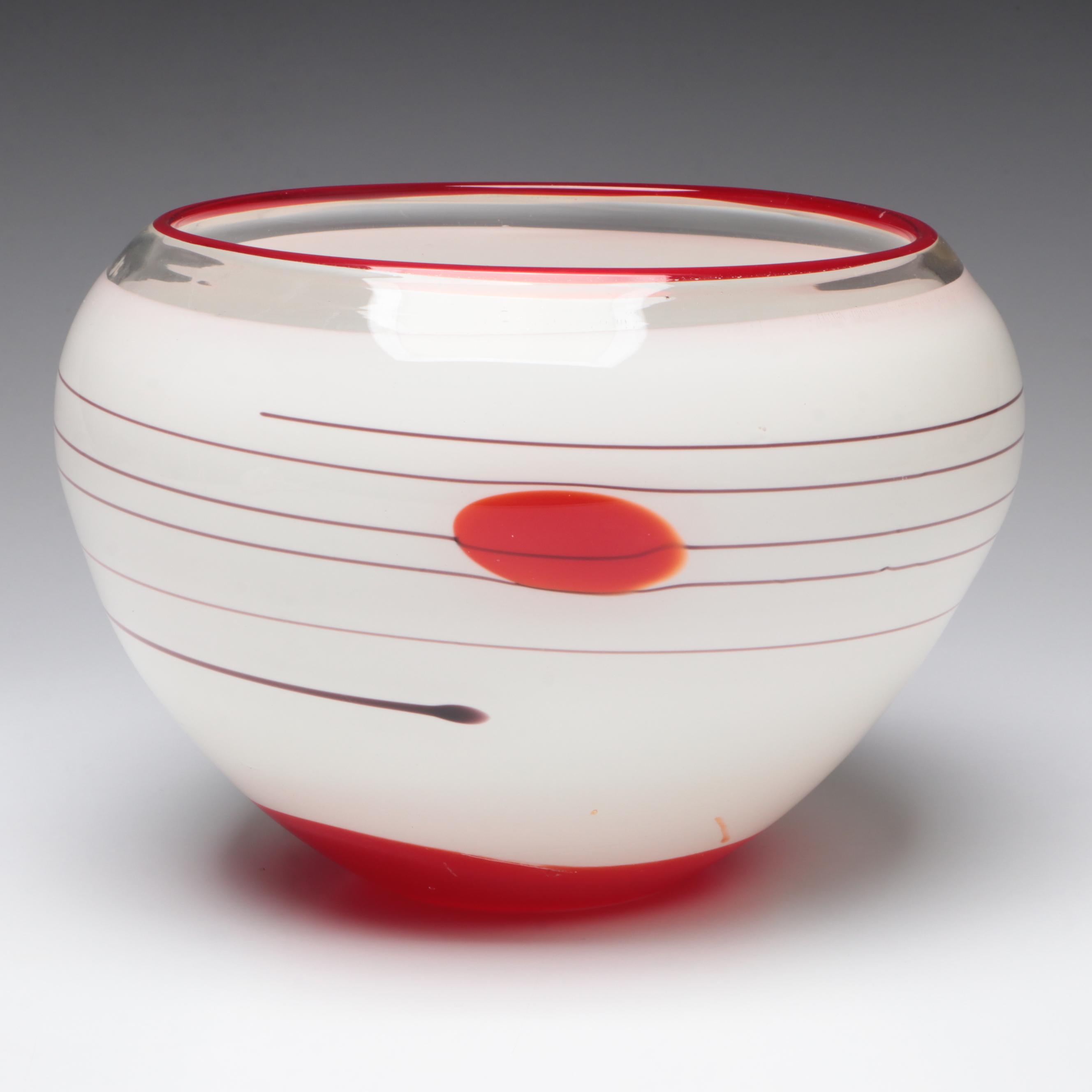 Modern Art Glass Bowl