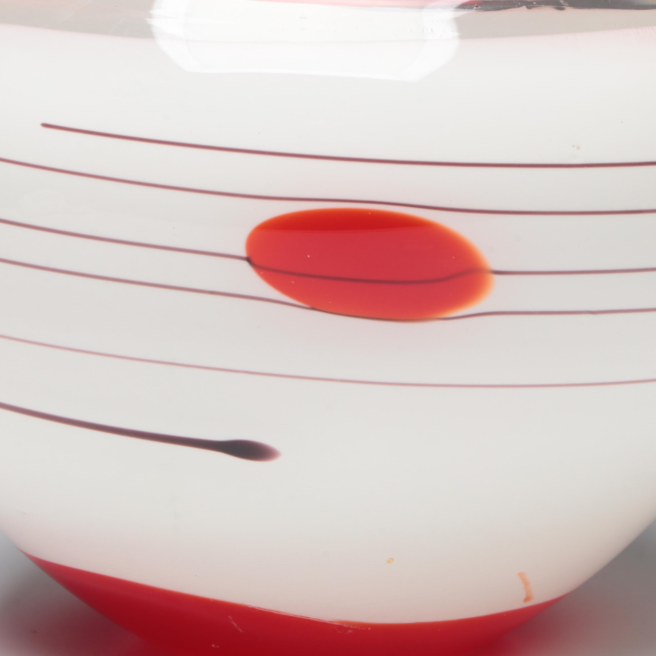 Modern Art Glass Bowl