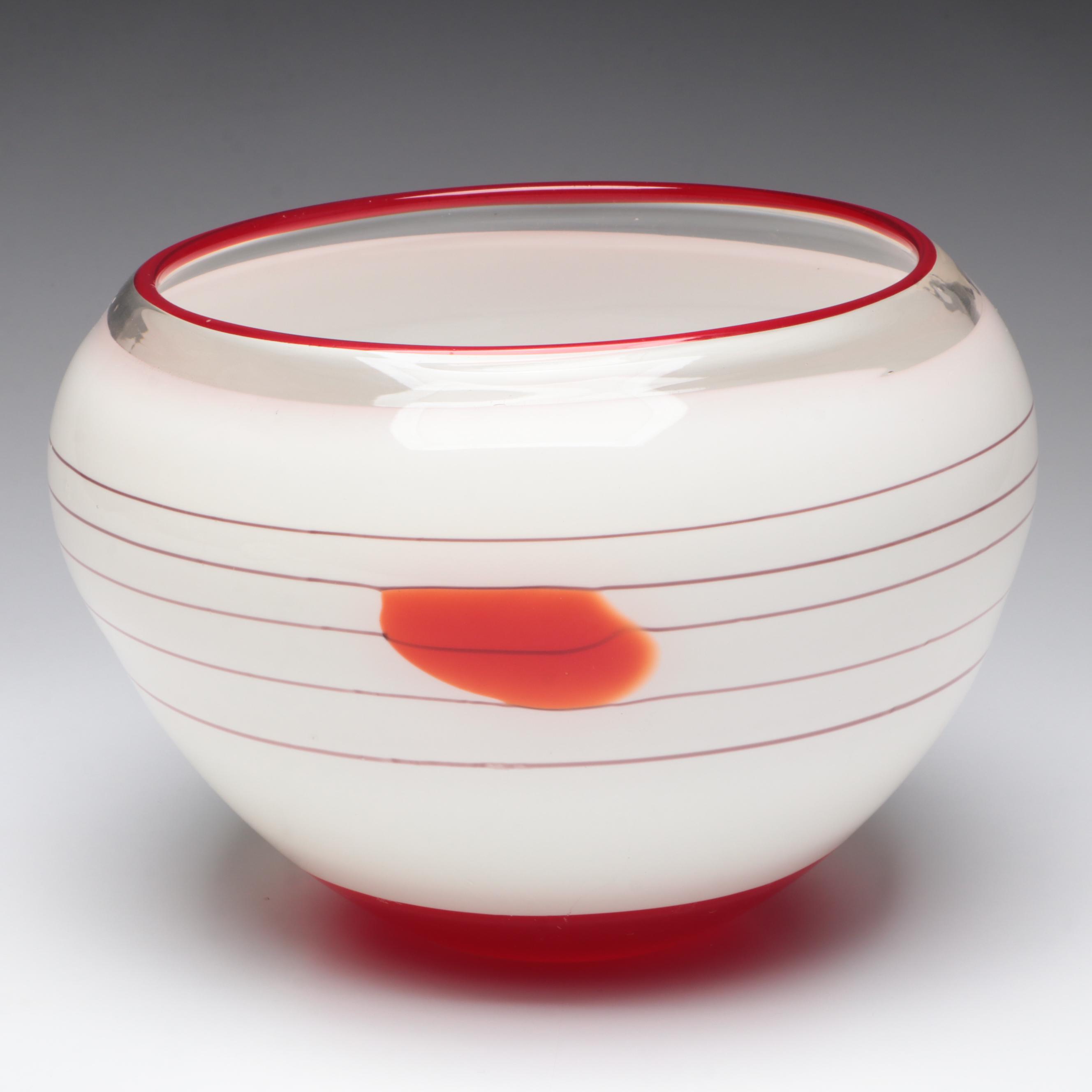 Modern Art Glass Bowl