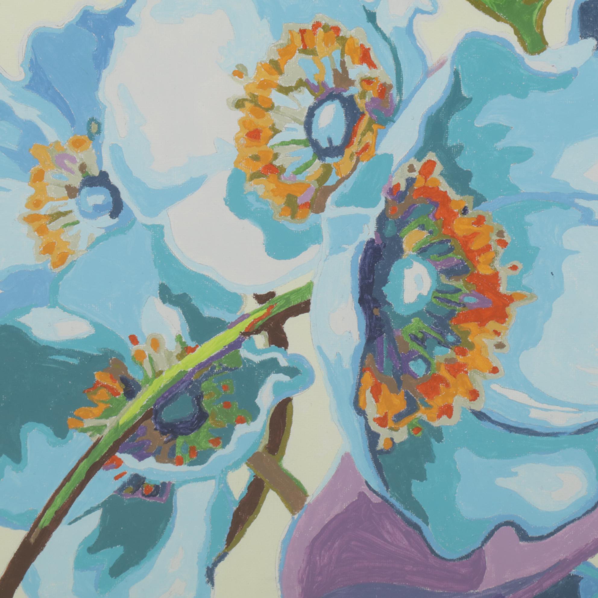 Floral Still Life Acrylic Painting