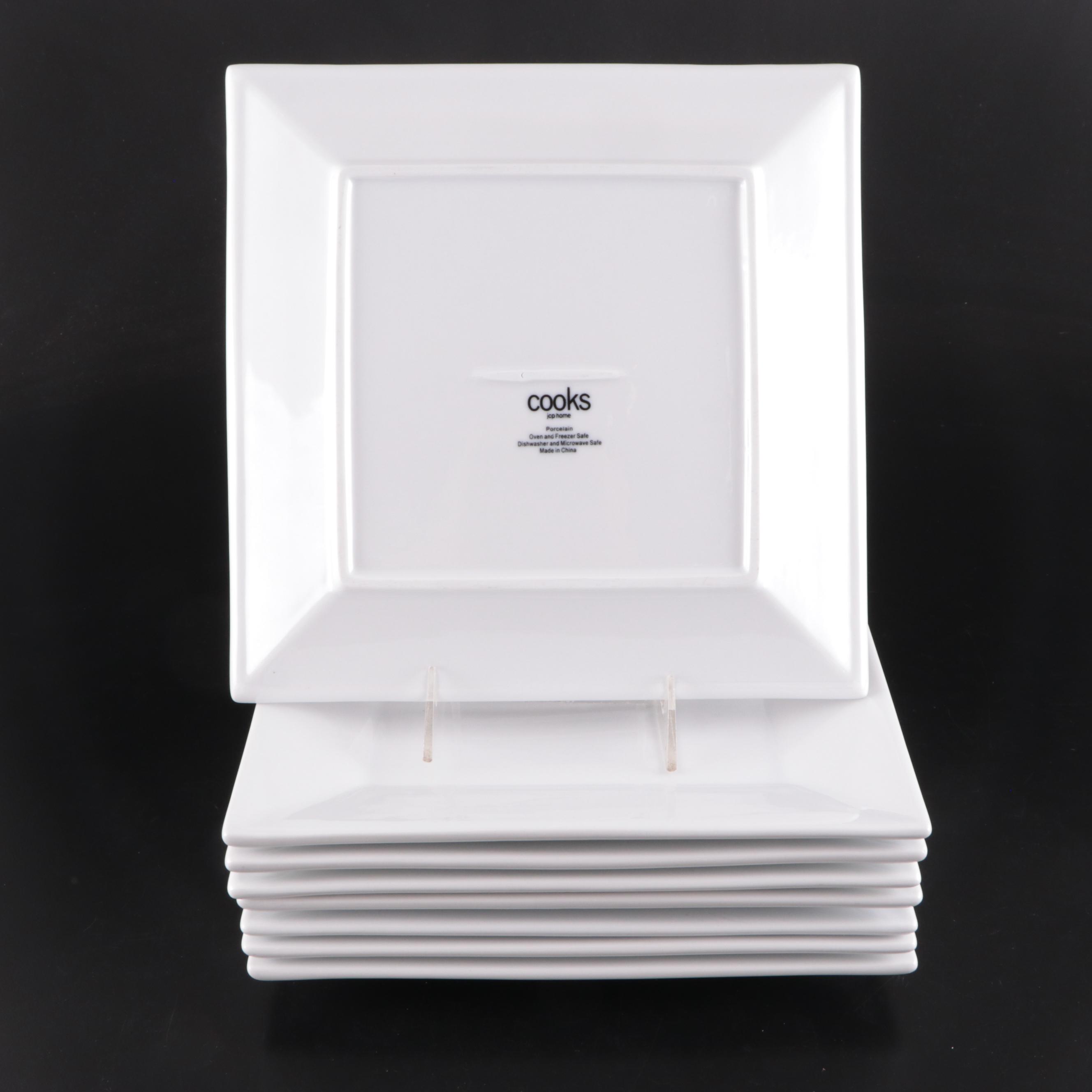 JCPenney Cooks Square Shape Porcelain Dinnerware