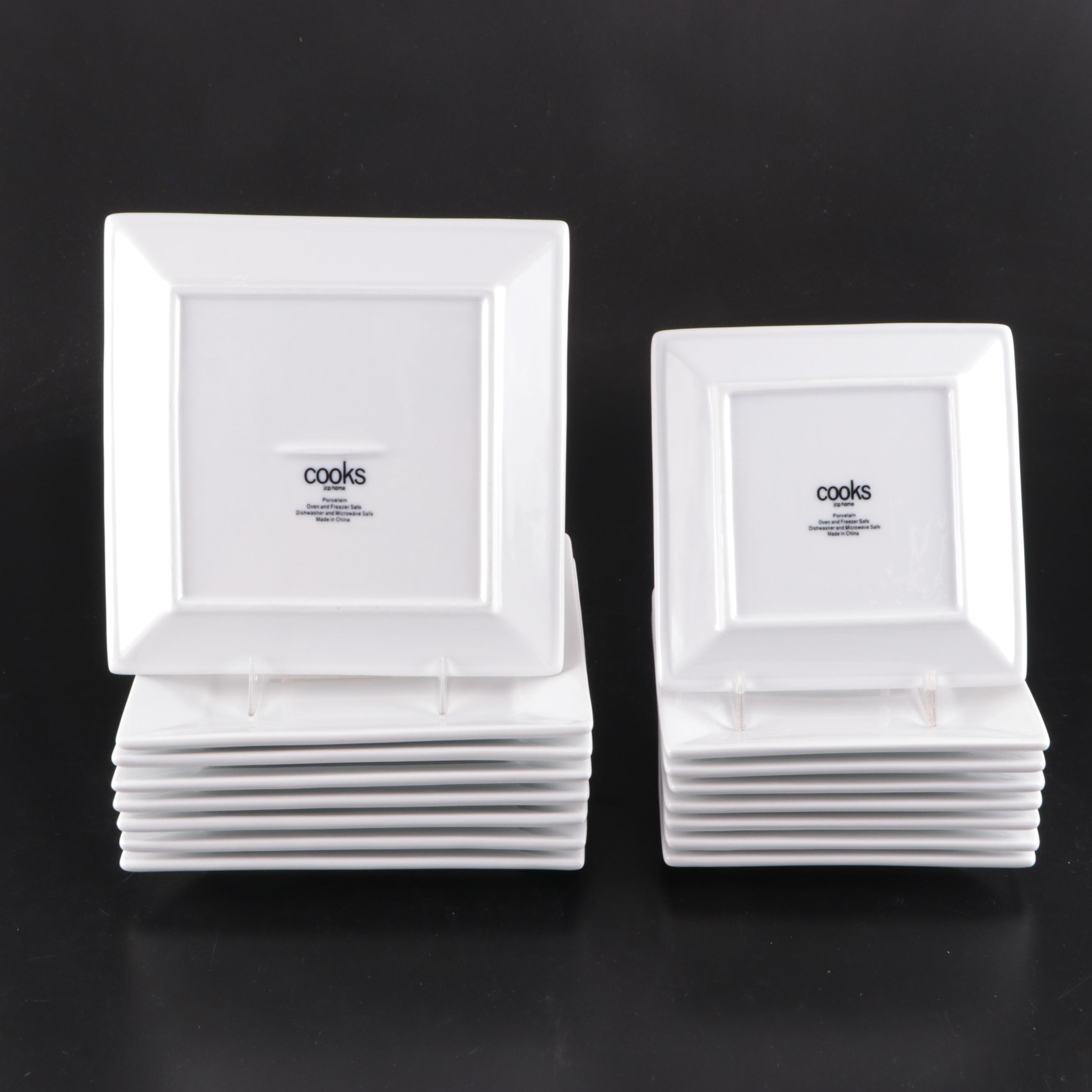 JCPenney Cooks Square Shape Porcelain Dinnerware