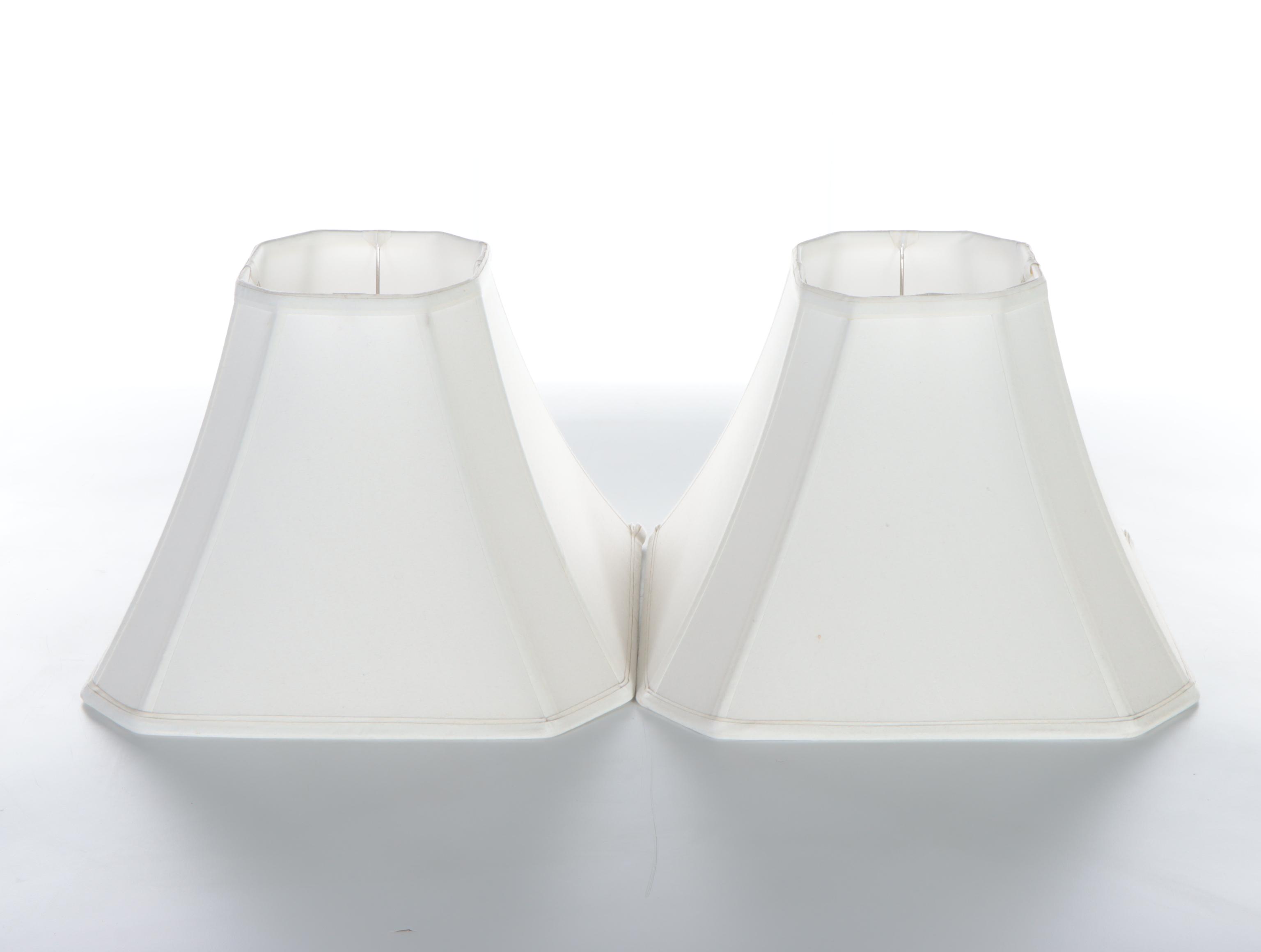 Pair of Brushed Nickel Table Lamps, 21st Century