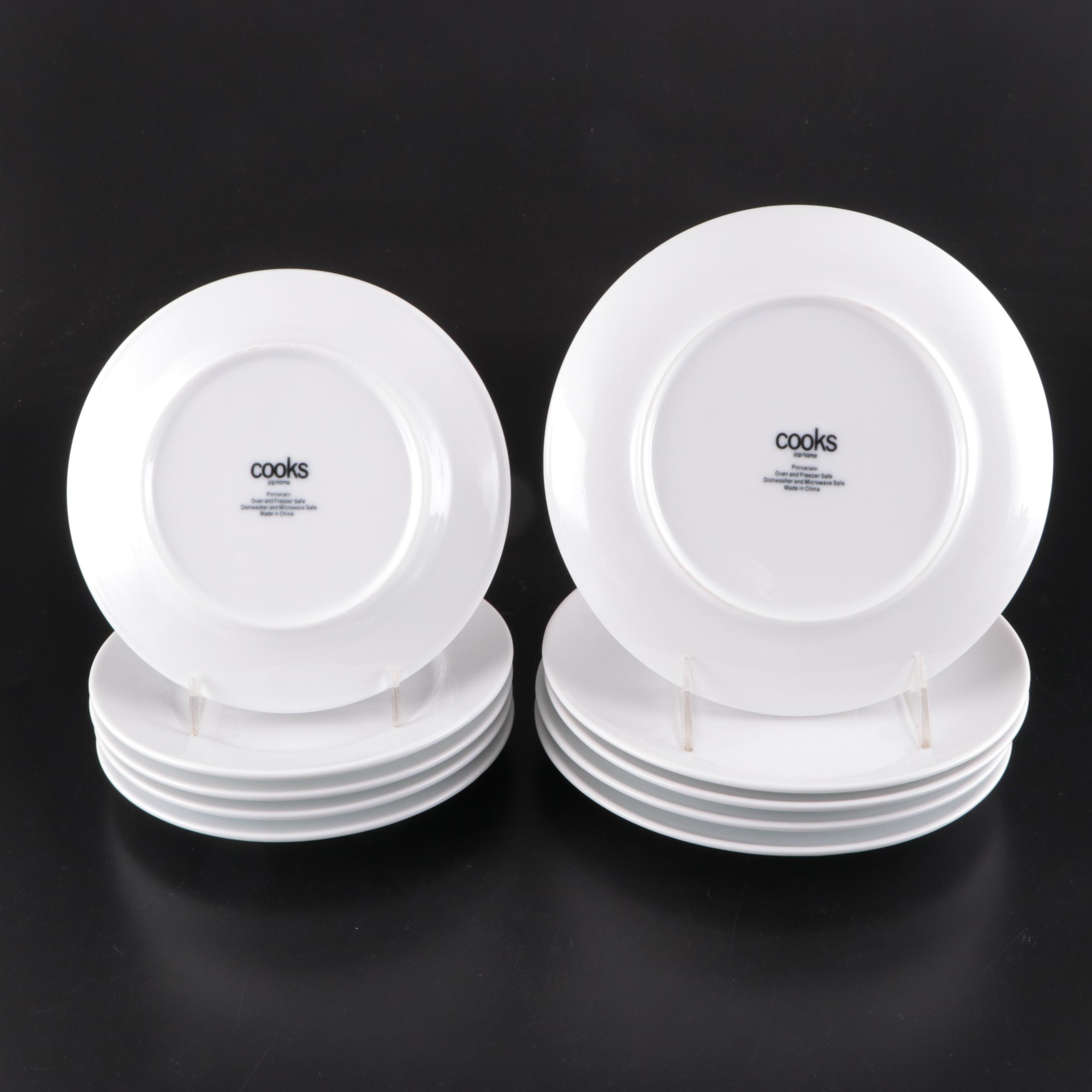 JCP Home Cooks and Other White Porcelain Dinnerware and Serving Pieces