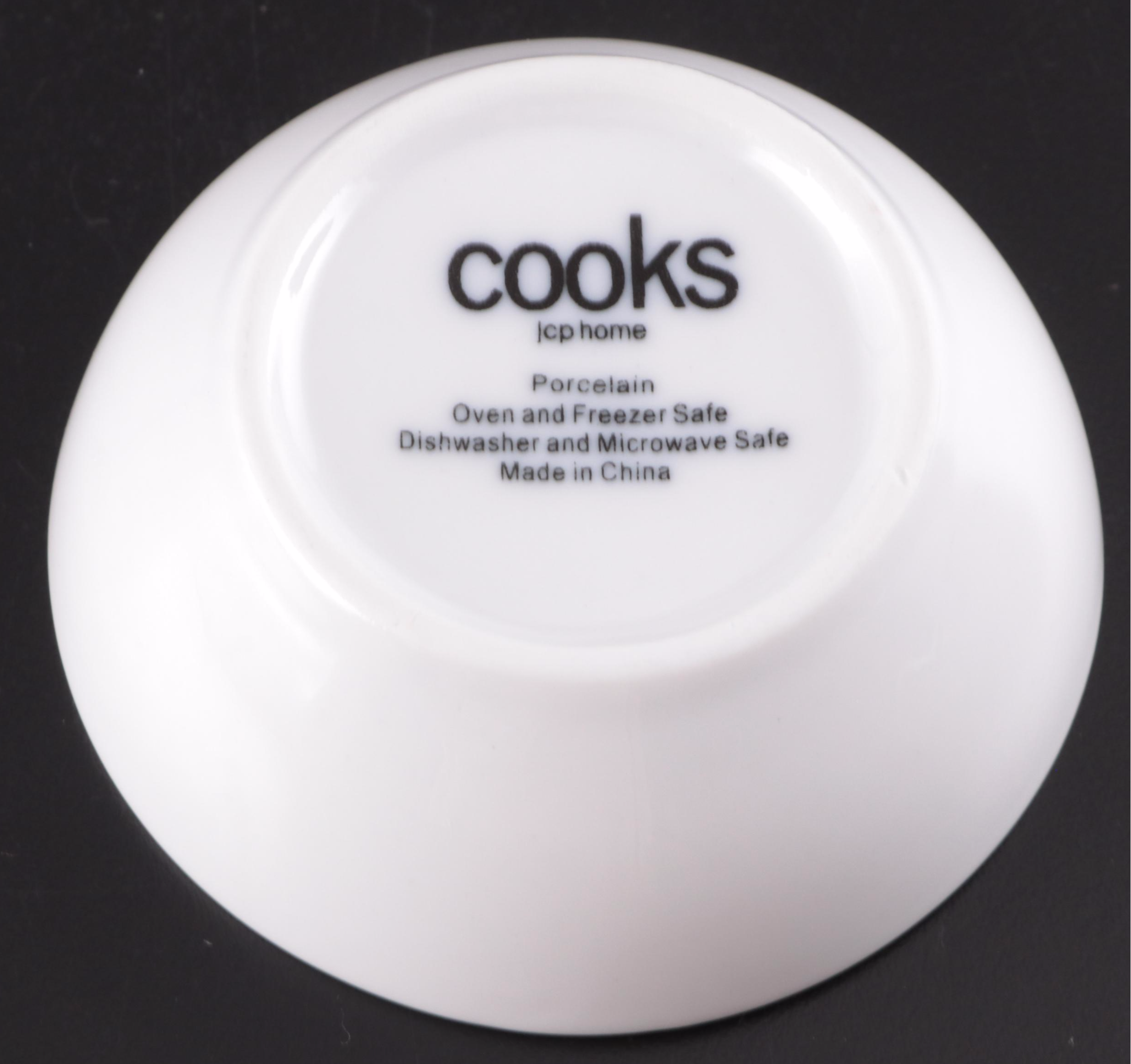 JCP Home Cooks and Other White Porcelain Dinnerware and Serving Pieces