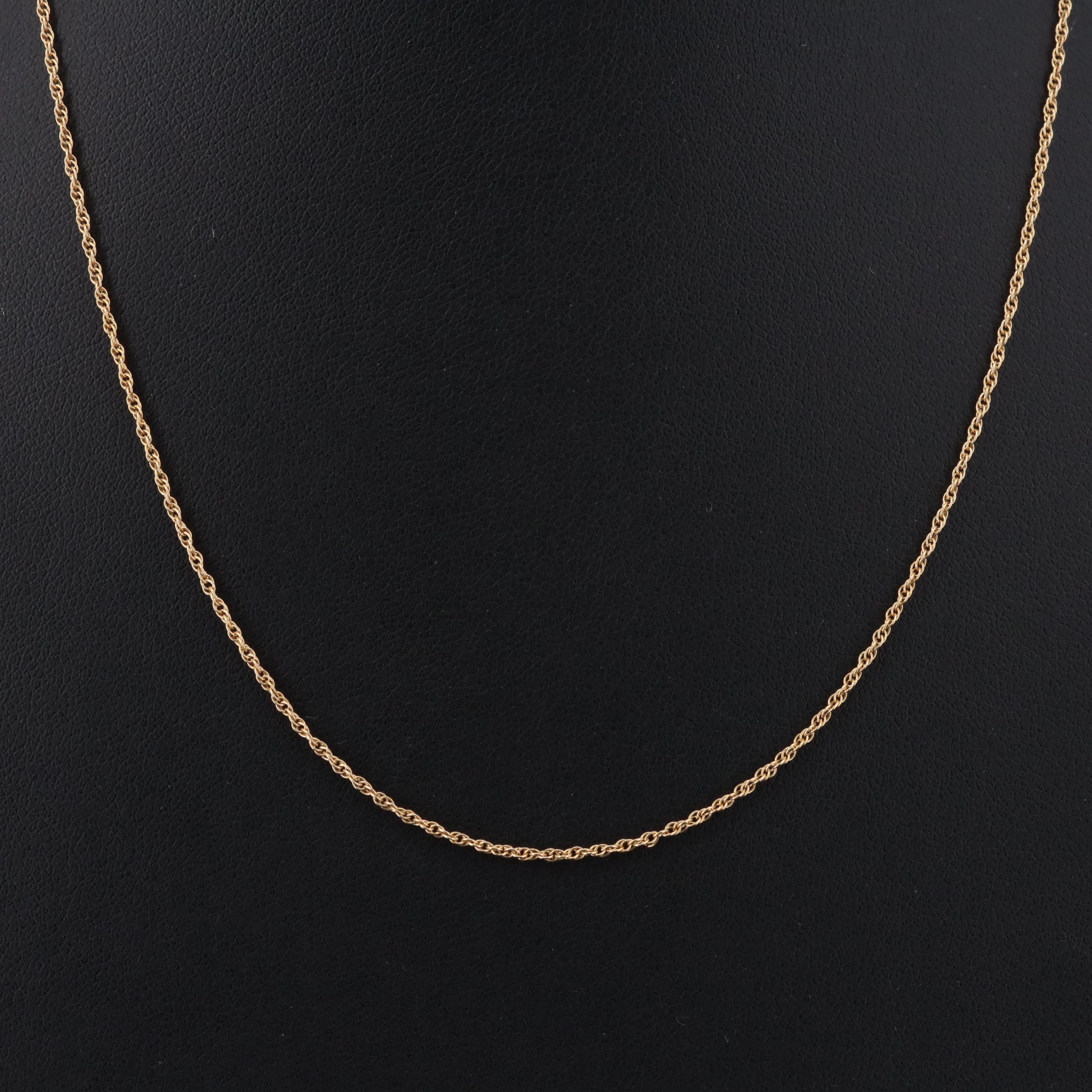 Gold-Filled Rope Chain Necklace