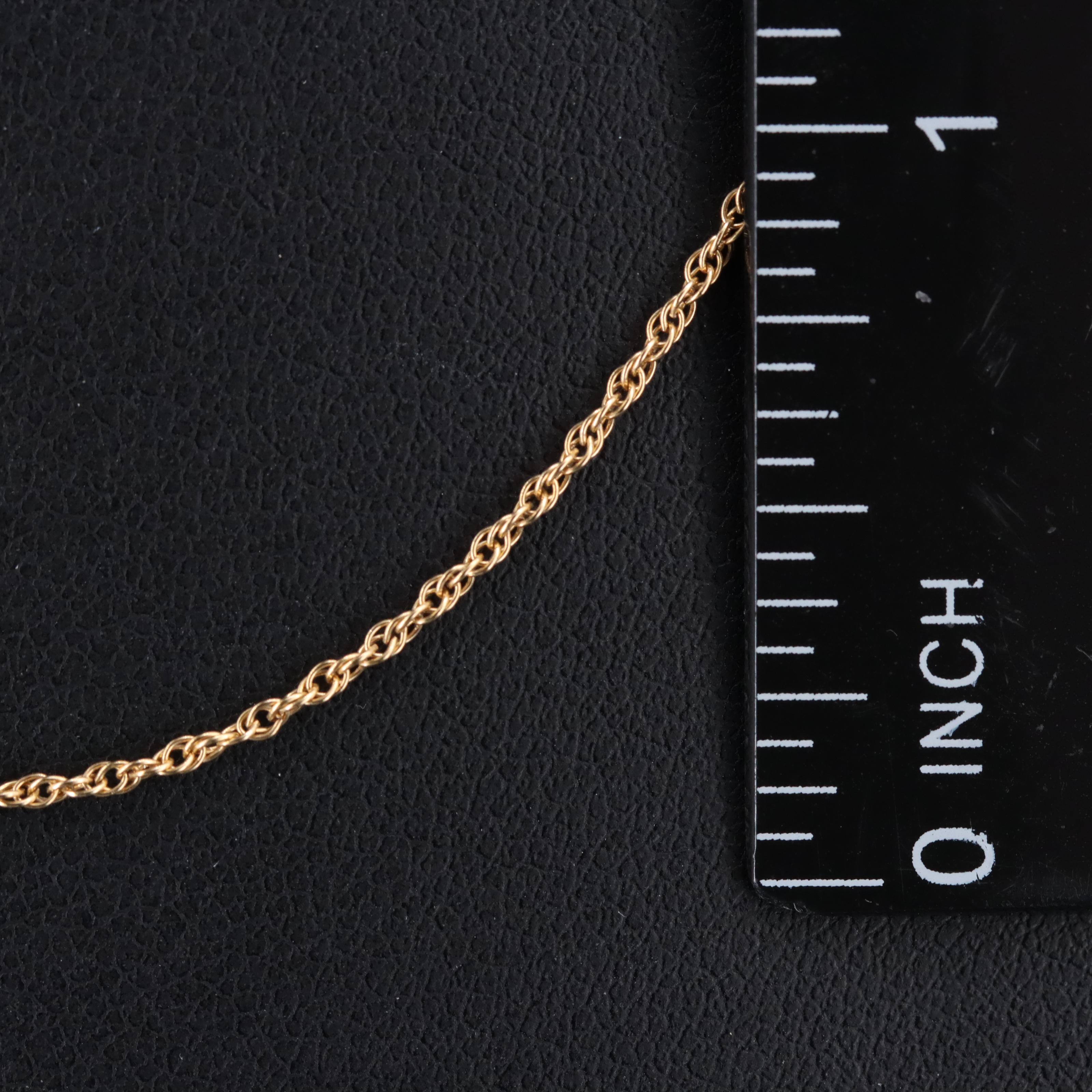Gold-Filled Rope Chain Necklace