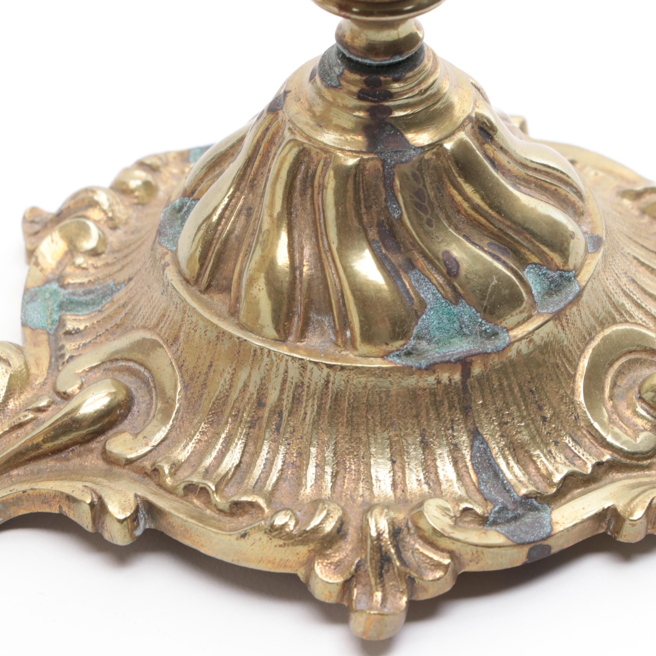 Brass, Resin and Olivewood Israeli Souvenir Crucifixes and Box