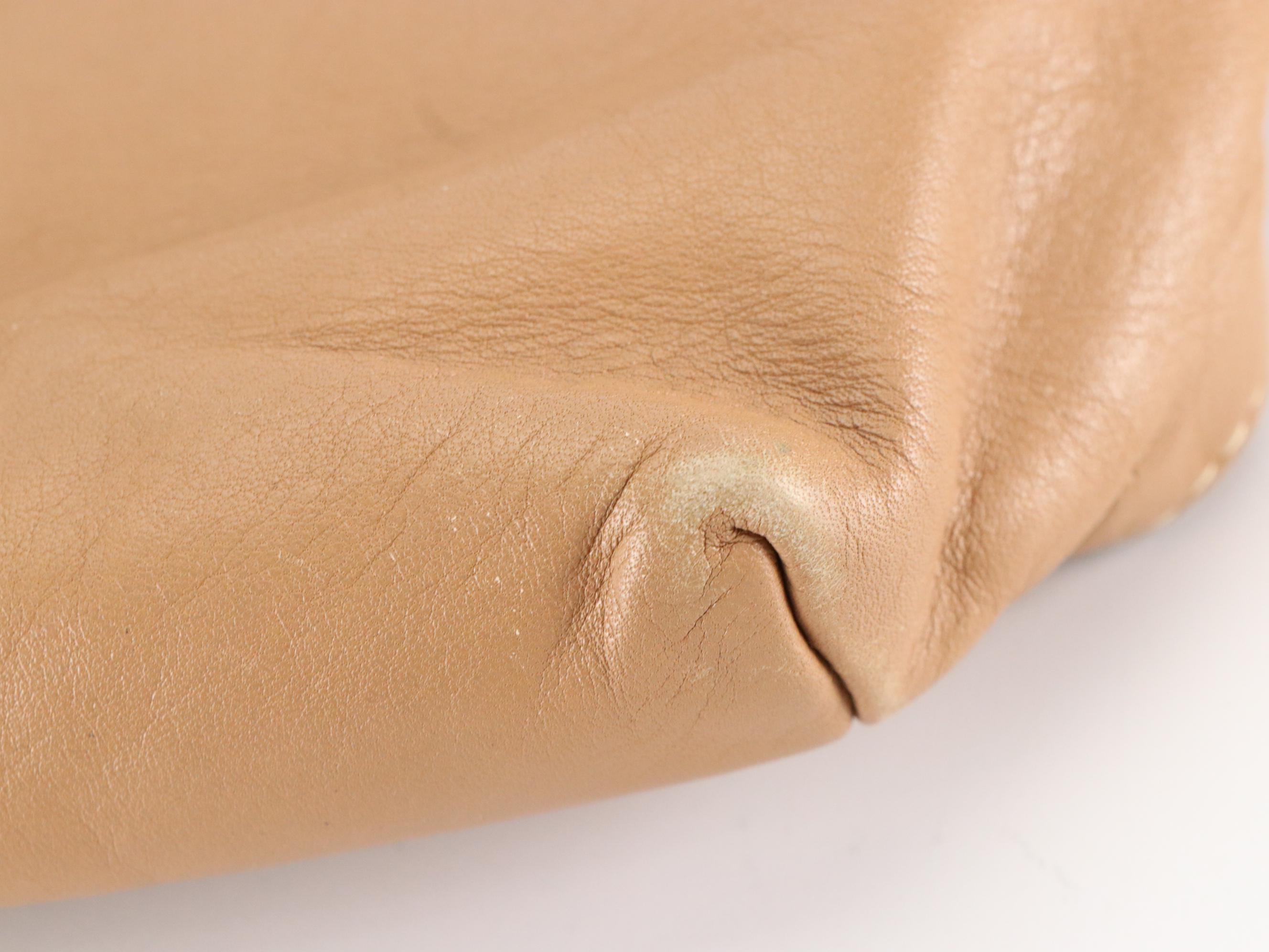 Prada Soft Calfskin Leather Two-Way Shopping Tote in Sabbia