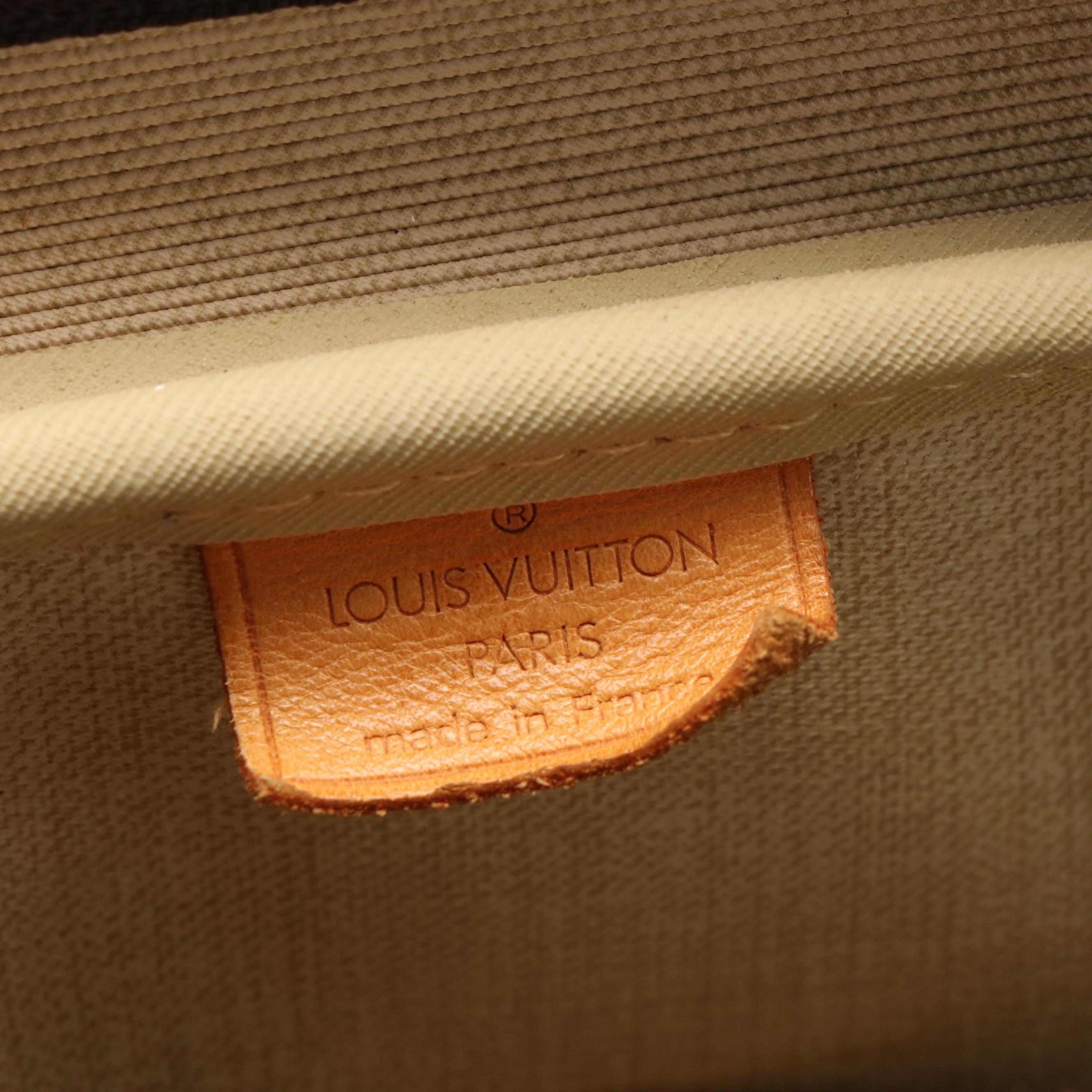 Louis Vuitton Monogram Deauville Canvas Top Handle Bag