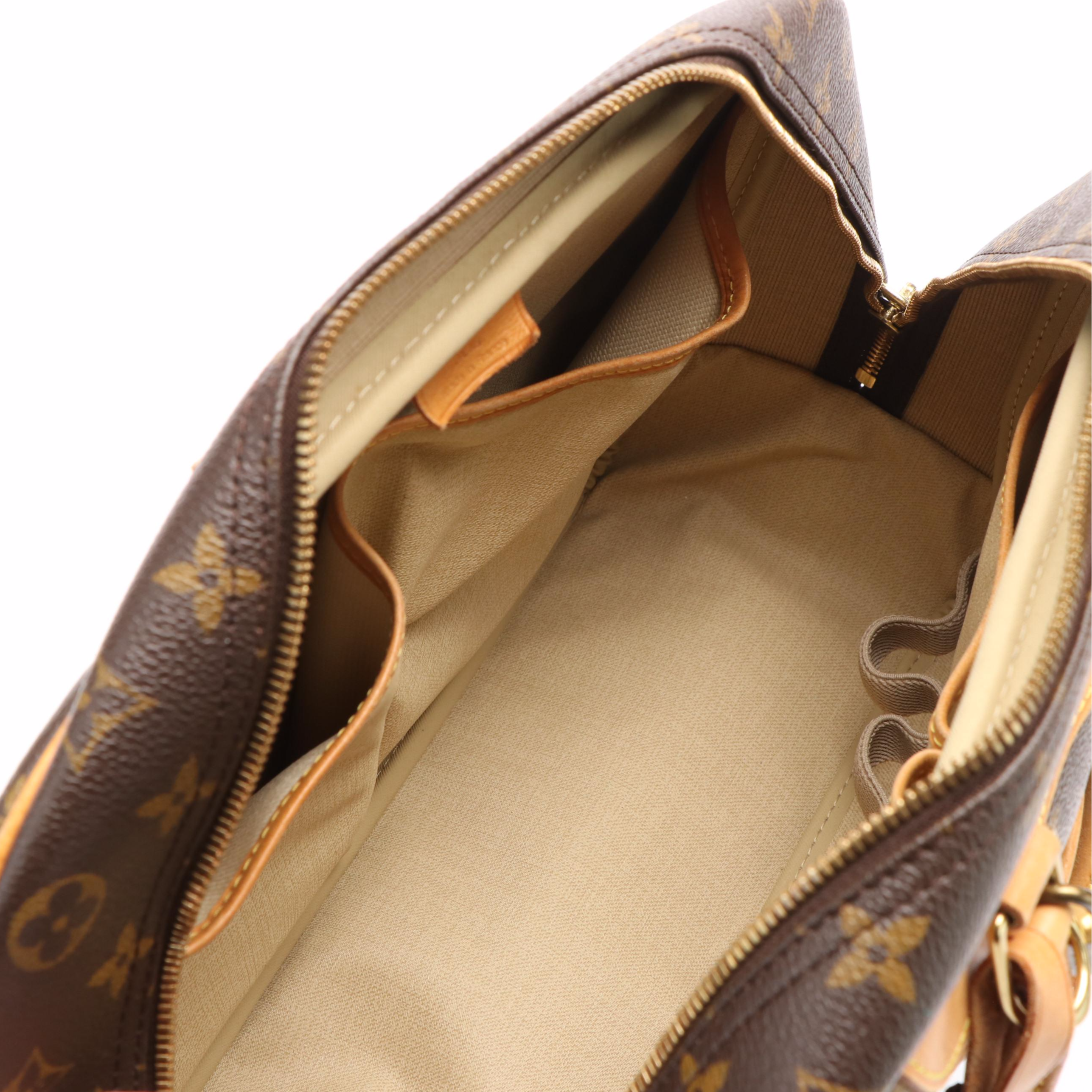 Louis Vuitton Monogram Deauville Canvas Top Handle Bag