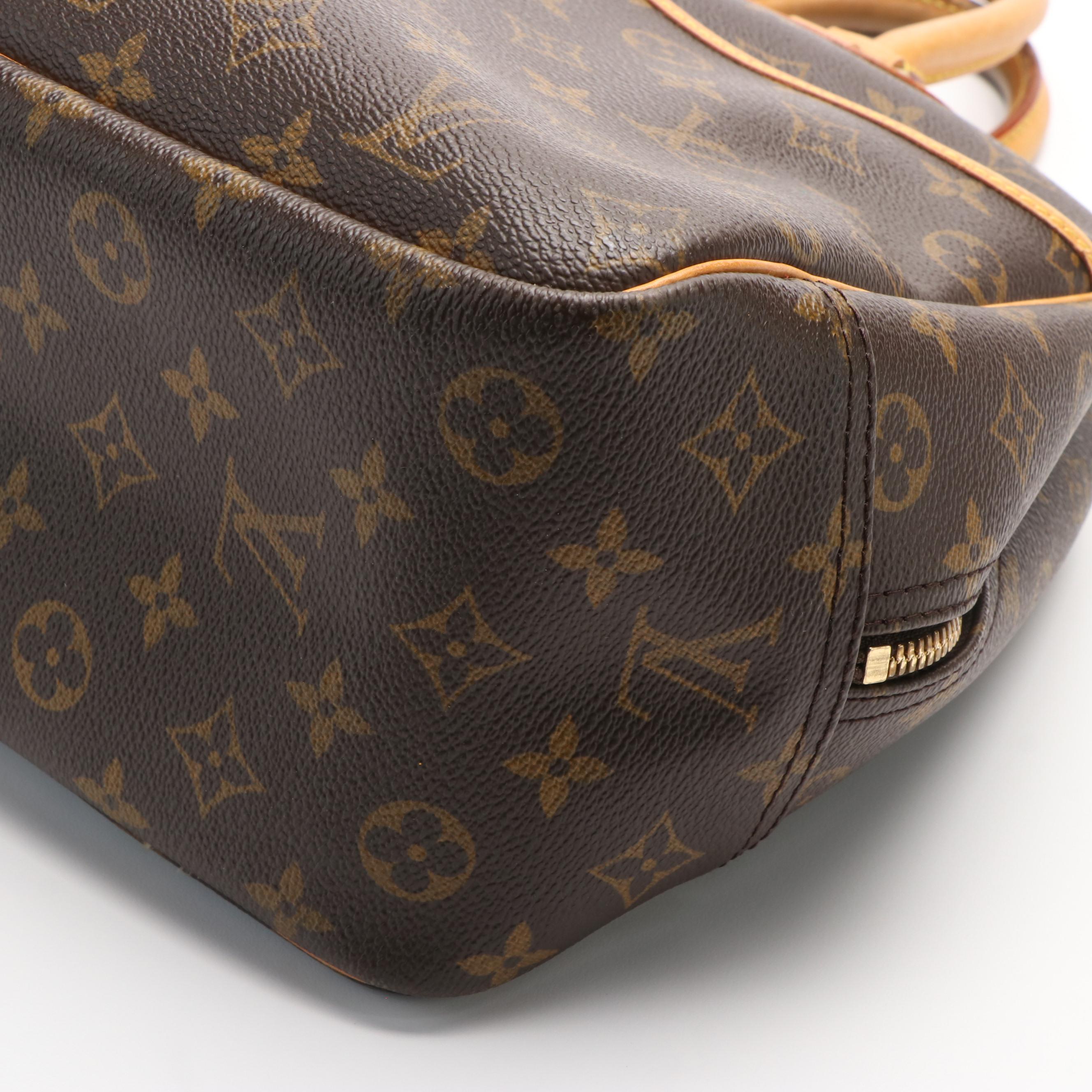 Louis Vuitton Monogram Deauville Canvas Top Handle Bag