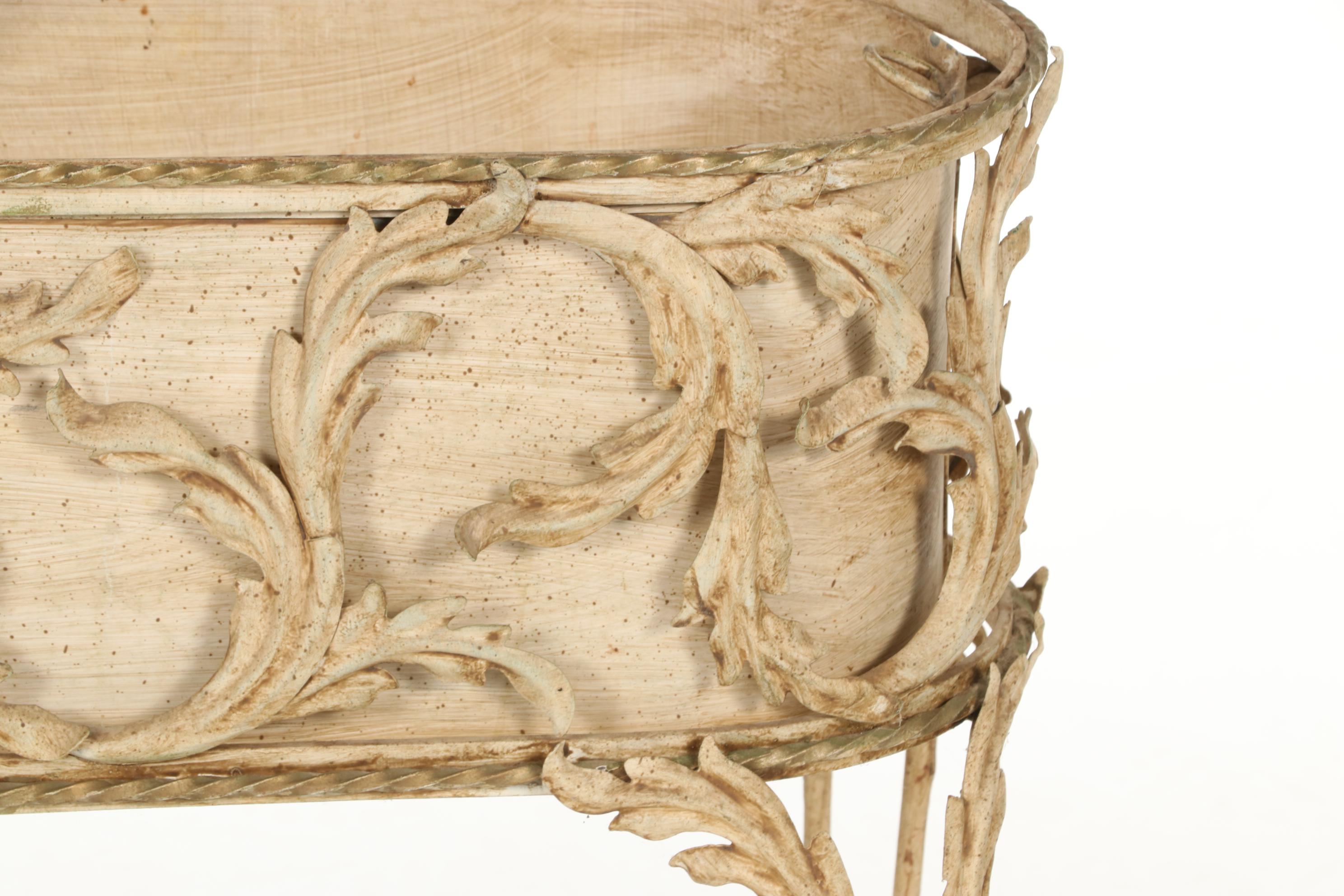 Painted Metal Plant Stand