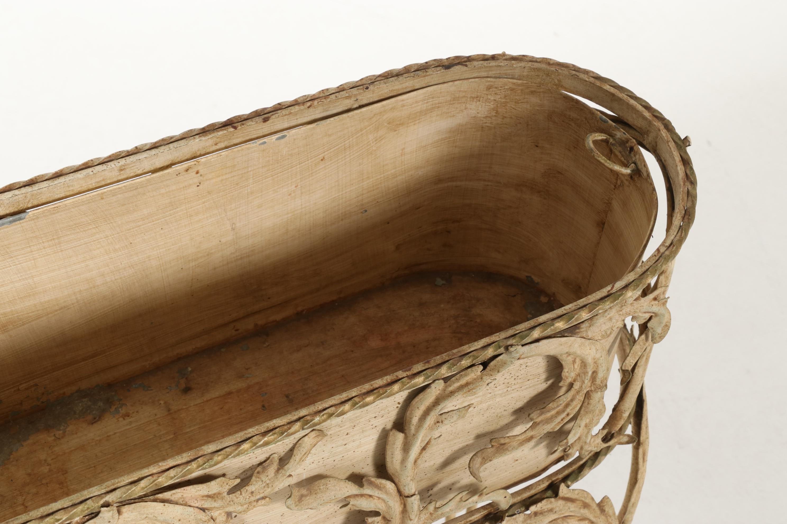 Painted Metal Plant Stand