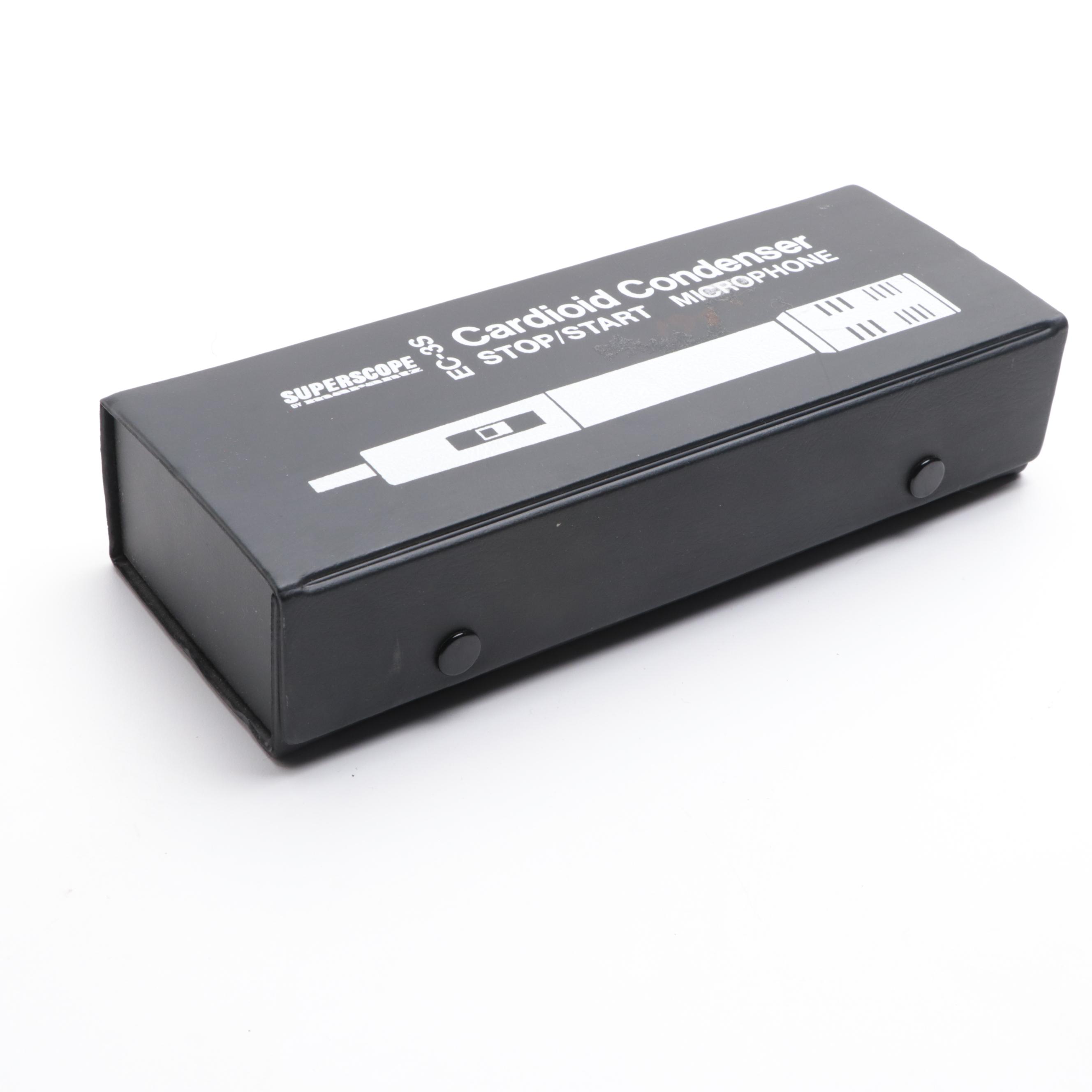 Westinghouse Pocket Tape Player, Accessories and Marantz Superscope Microphone