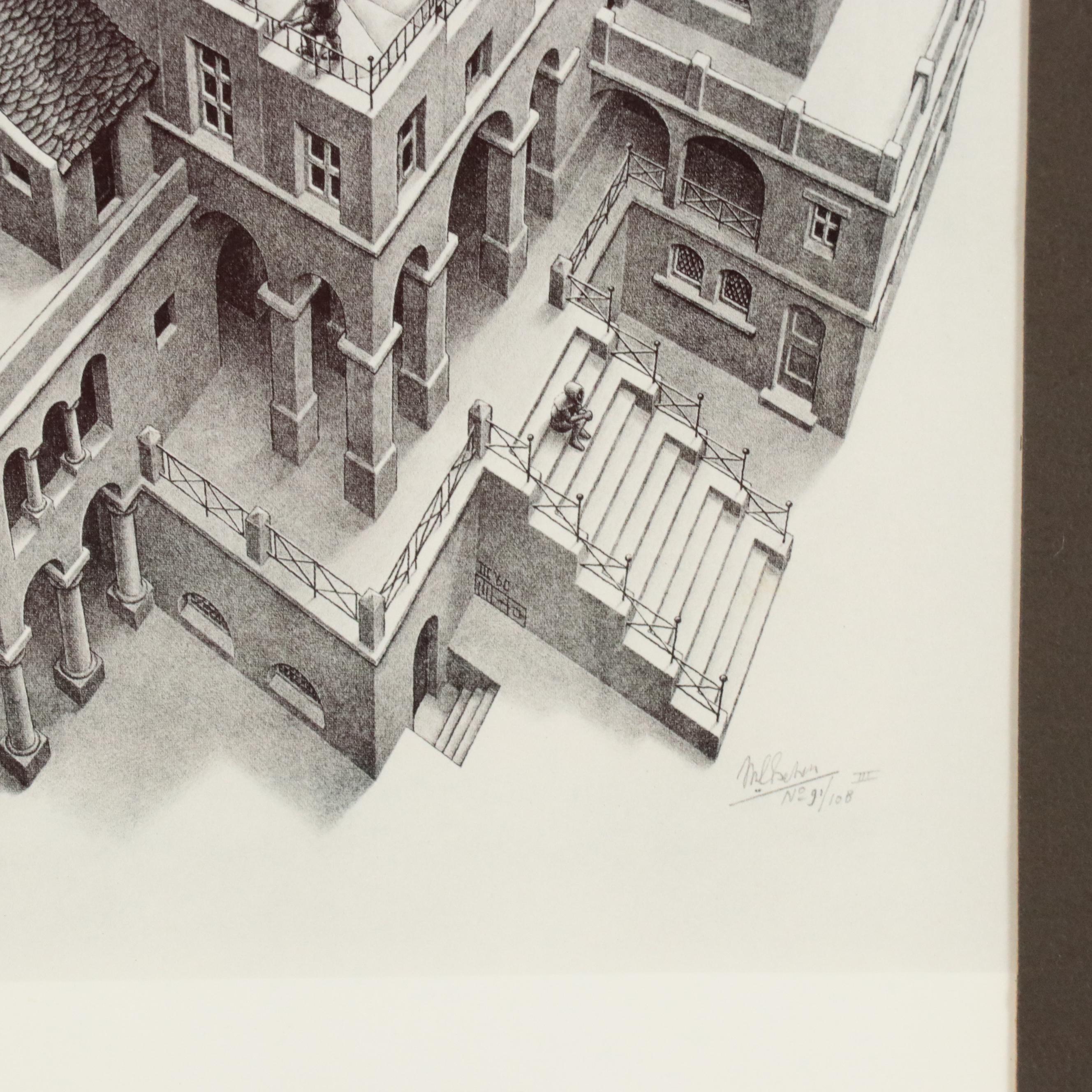 Offset Lithograph After M.C. Escher "Ascending and Descending"