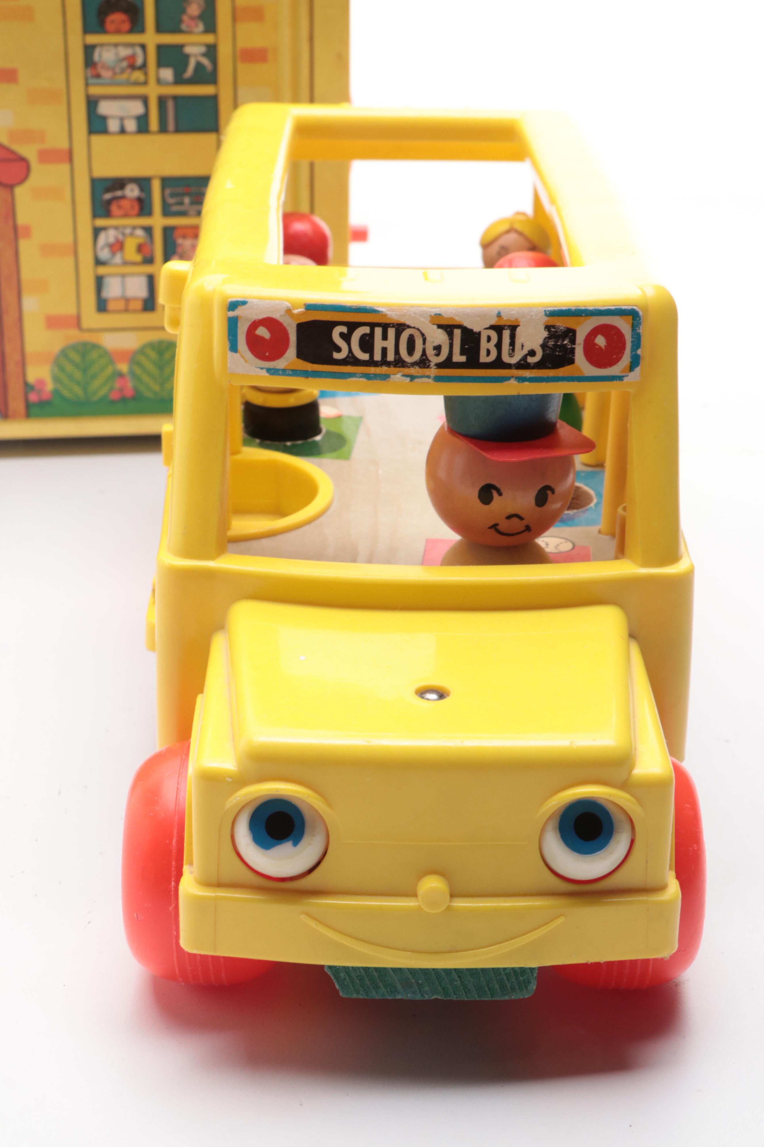 Fisher-Price Children's Hospital and School Bus Toys