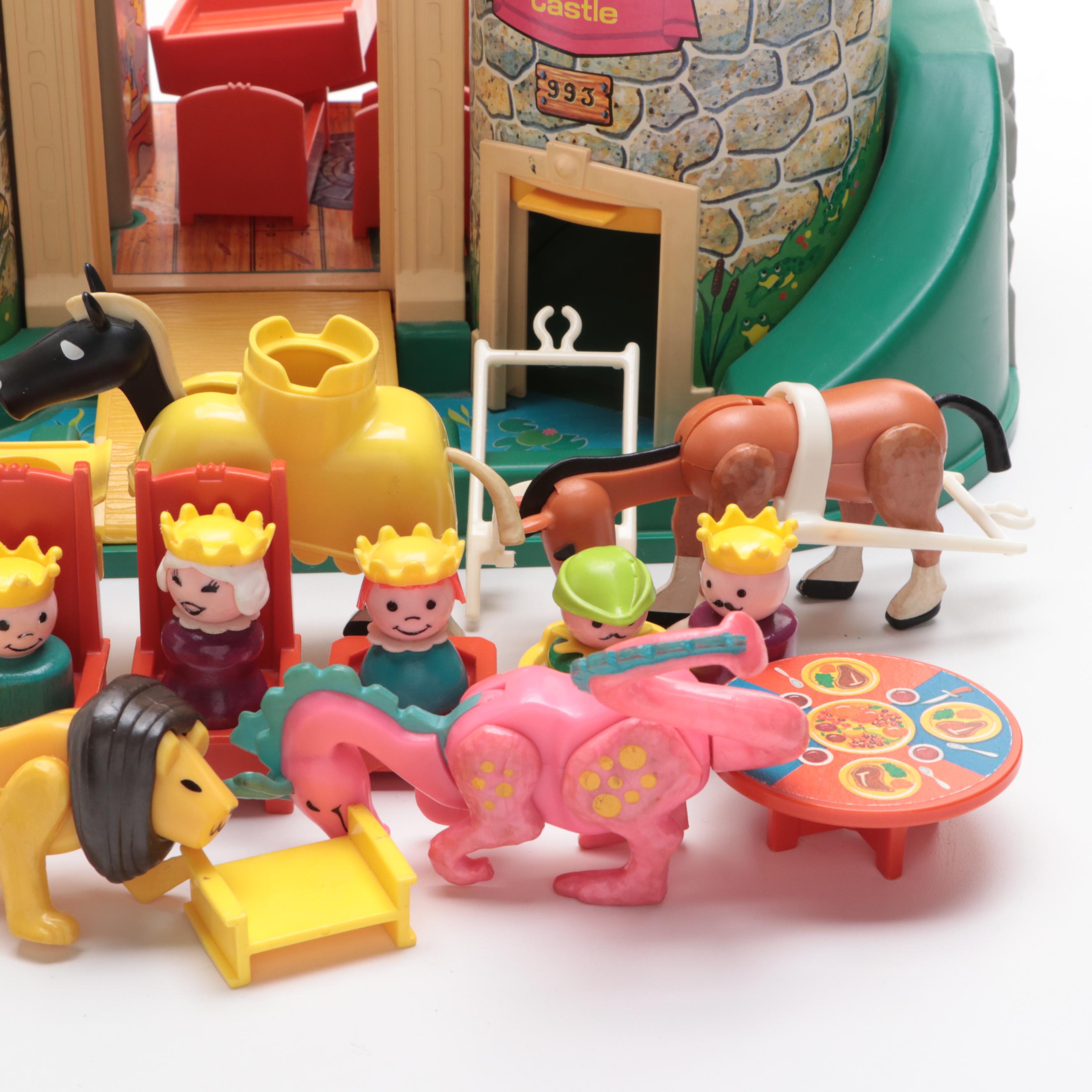 Fisher-Price Toys Play Castle and Figures, 1974