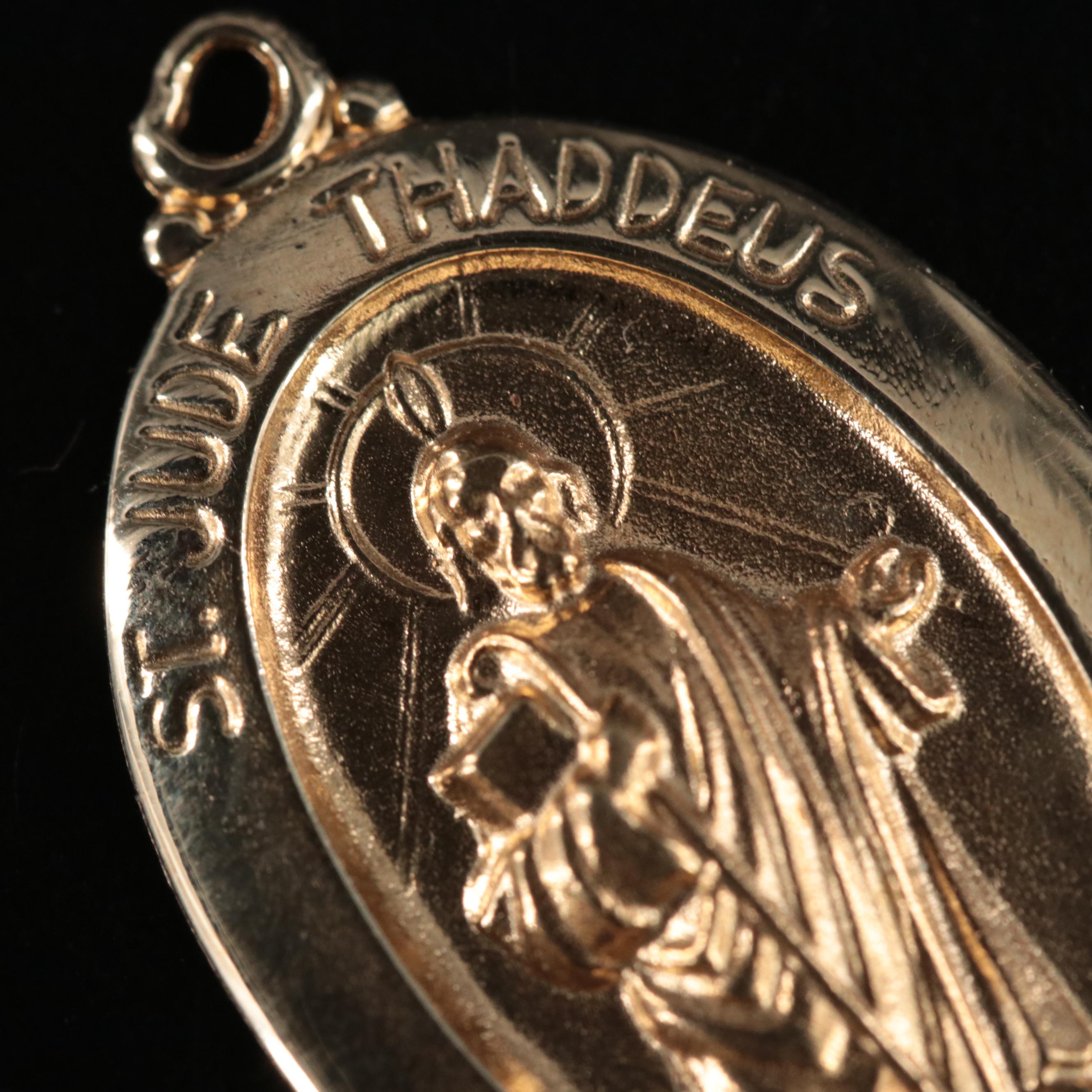 14K St. Jude Pendant