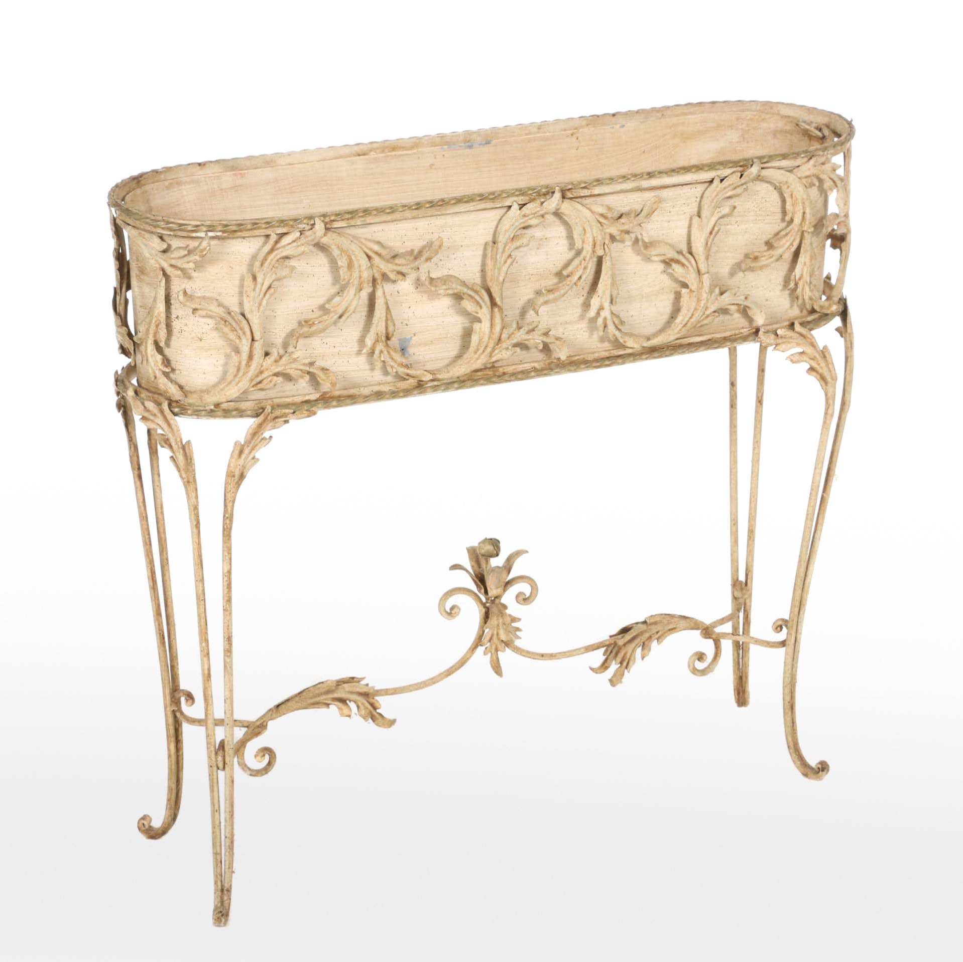 Painted Metal Plant Stand