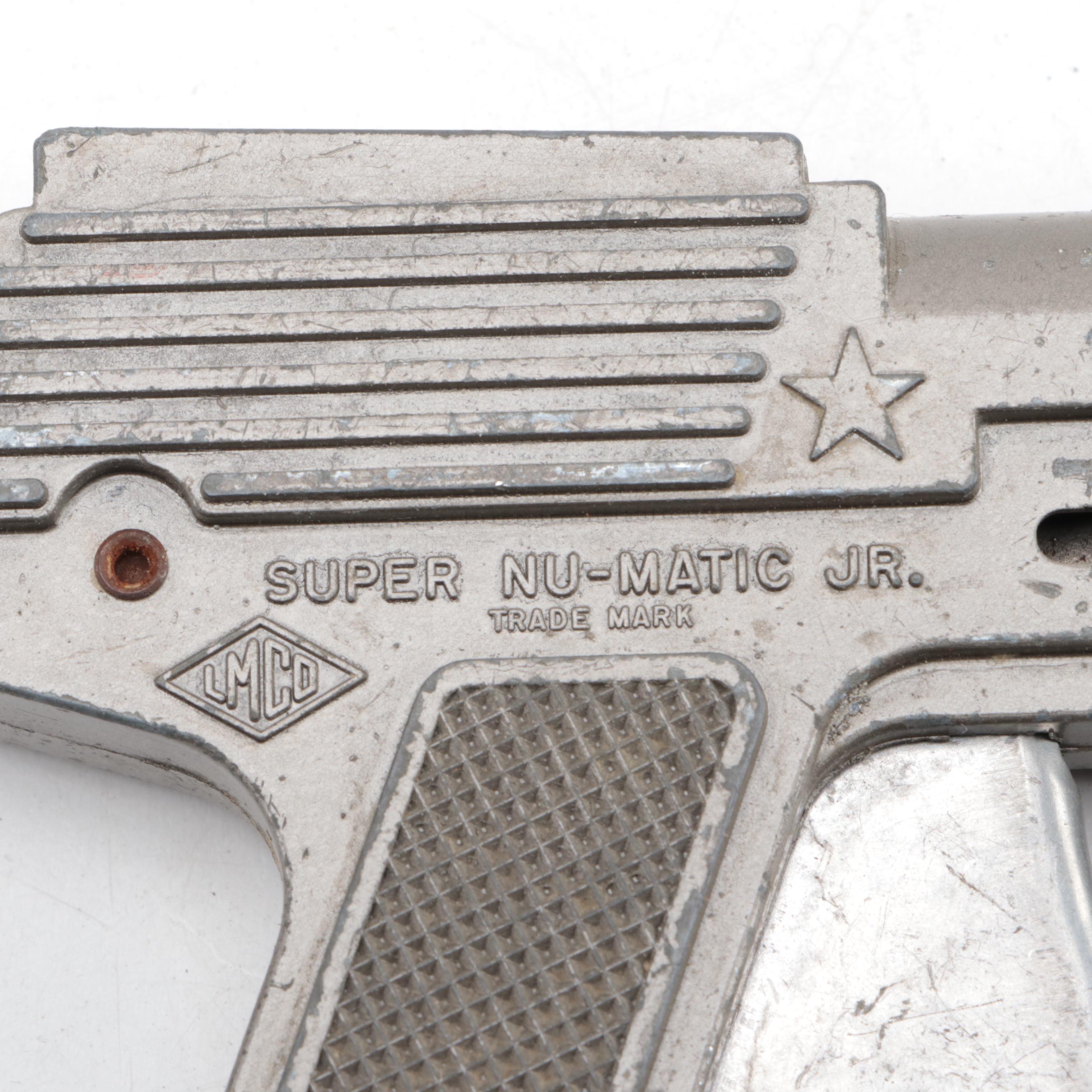 LMCO Super Nu-Matic Jr. Cap Gun, WASP Snub Nose Revolver Cap Gun & Caps