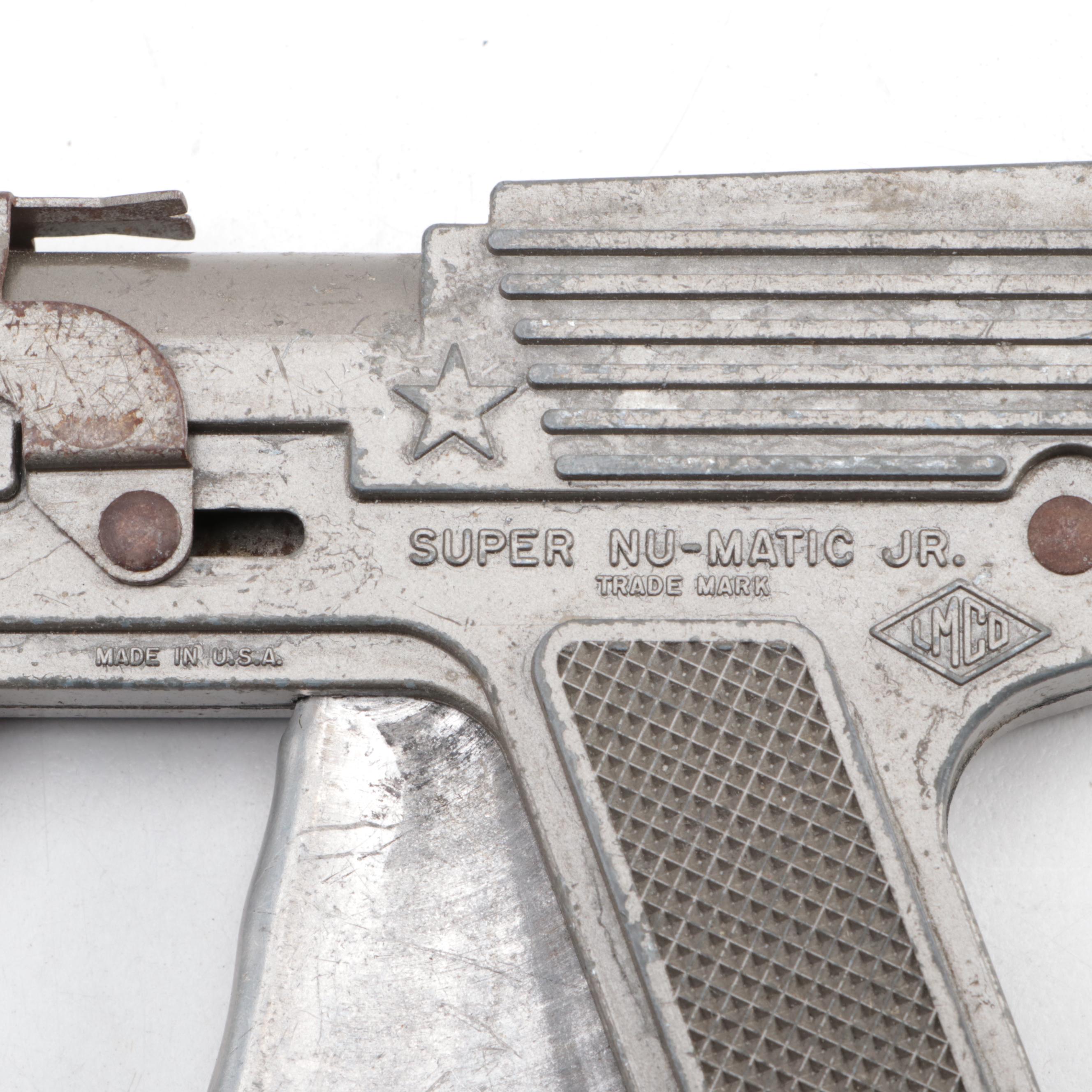 LMCO Super Nu-Matic Jr. Cap Gun, WASP Snub Nose Revolver Cap Gun & Caps