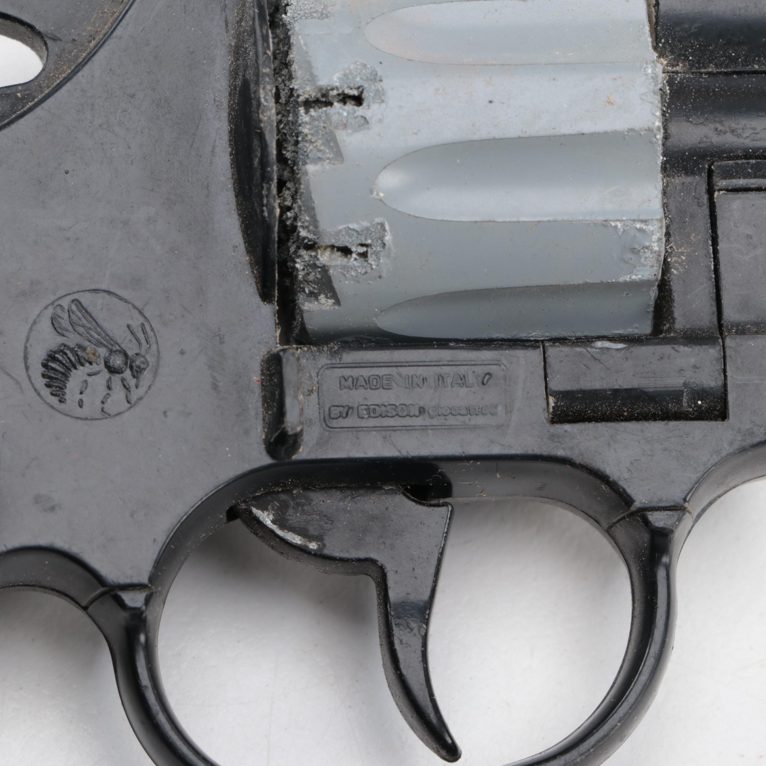 LMCO Super Nu-Matic Jr. Cap Gun, WASP Snub Nose Revolver Cap Gun & Caps