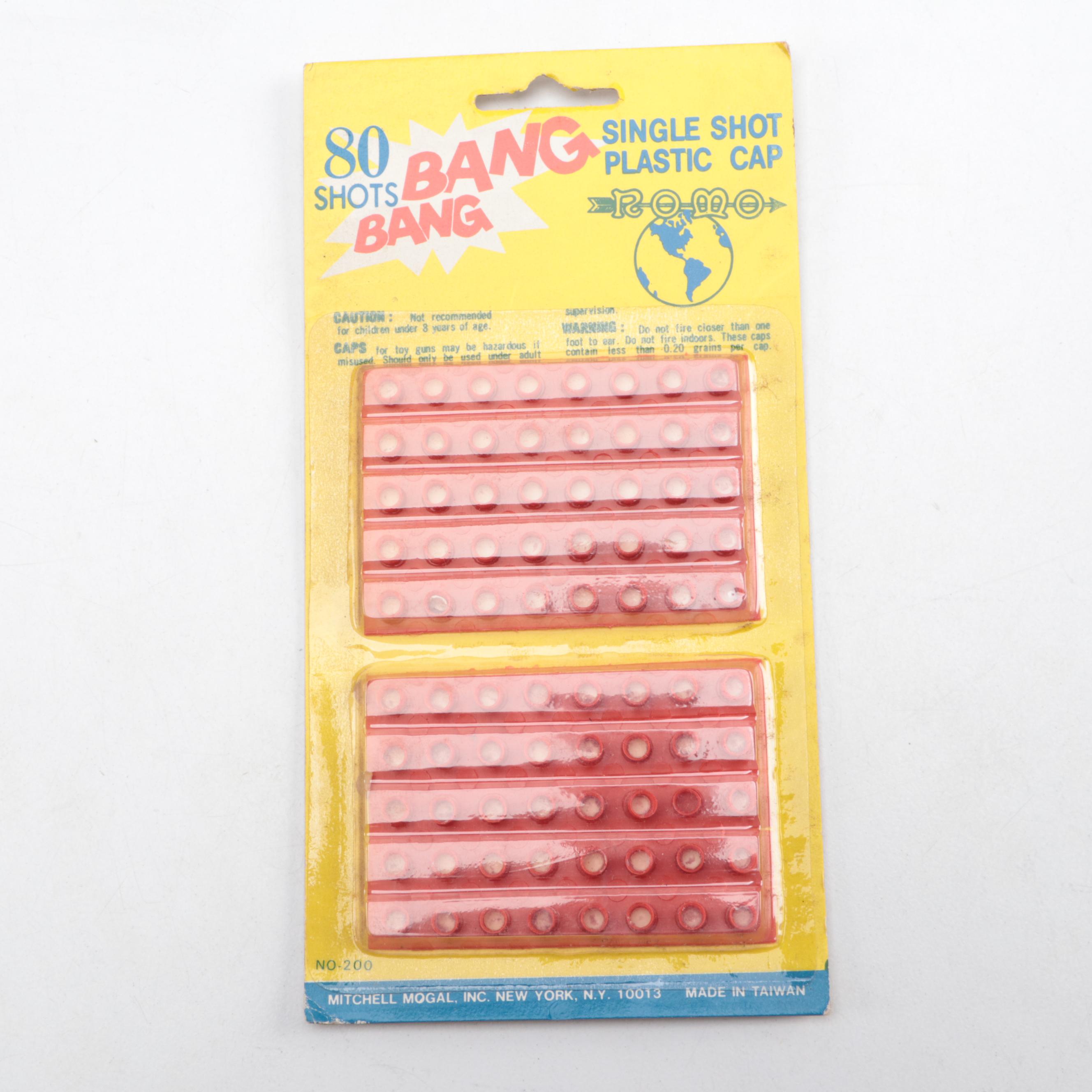 LMCO Super Nu-Matic Jr. Cap Gun, WASP Snub Nose Revolver Cap Gun & Caps