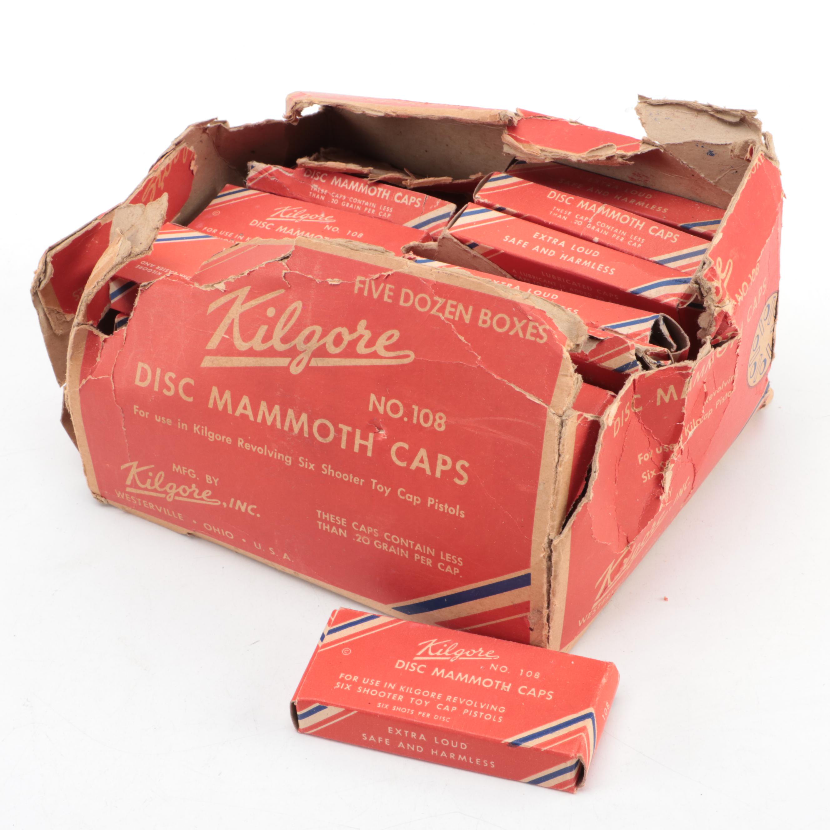 LMCO Super Nu-Matic Jr. Cap Gun, WASP Snub Nose Revolver Cap Gun & Caps