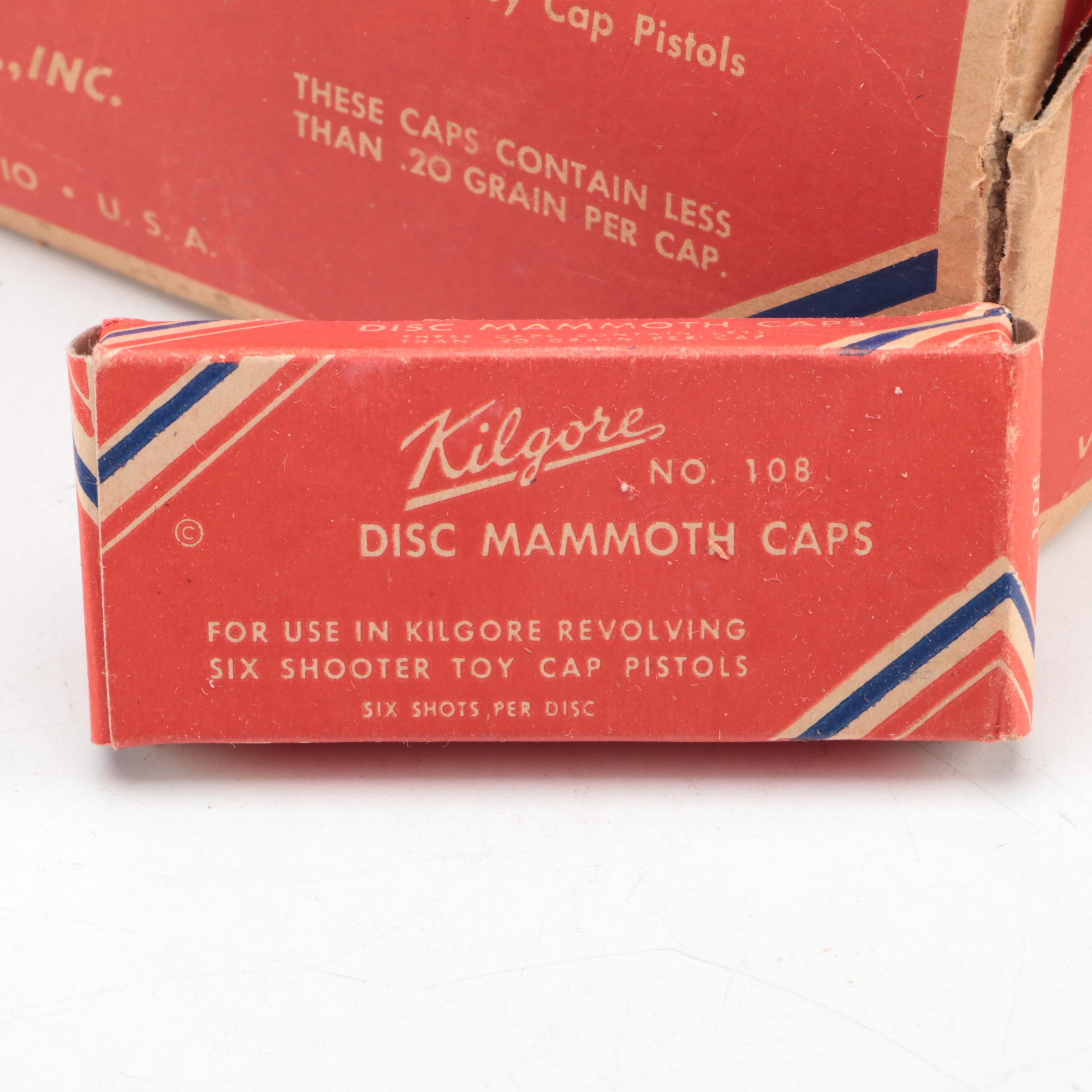 LMCO Super Nu-Matic Jr. Cap Gun, WASP Snub Nose Revolver Cap Gun & Caps