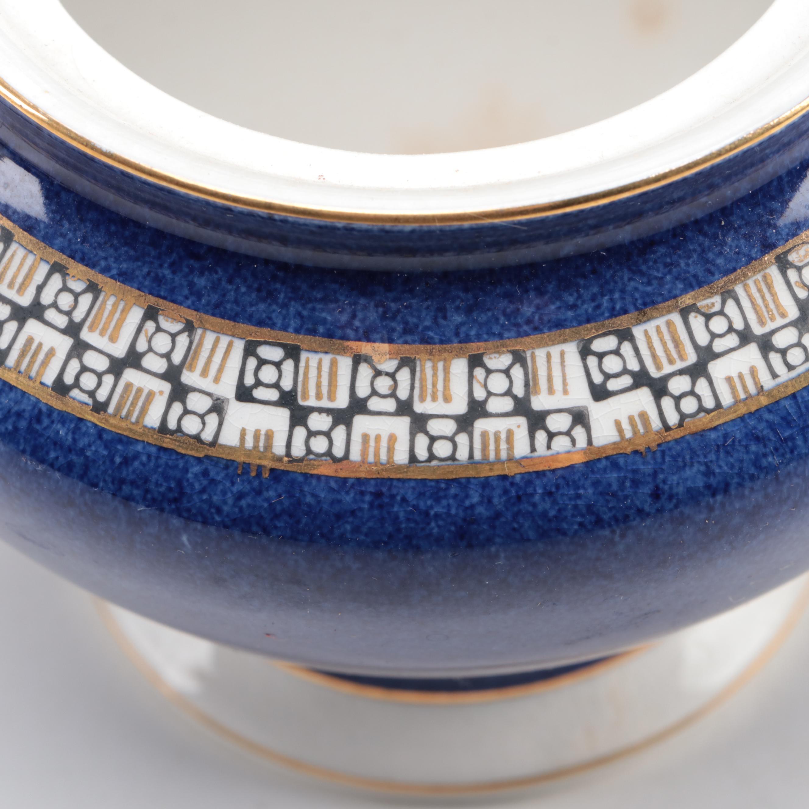 Nikko Double Phoenix Japanese Ironstone Tea Set and Plates, Mid-20th Century