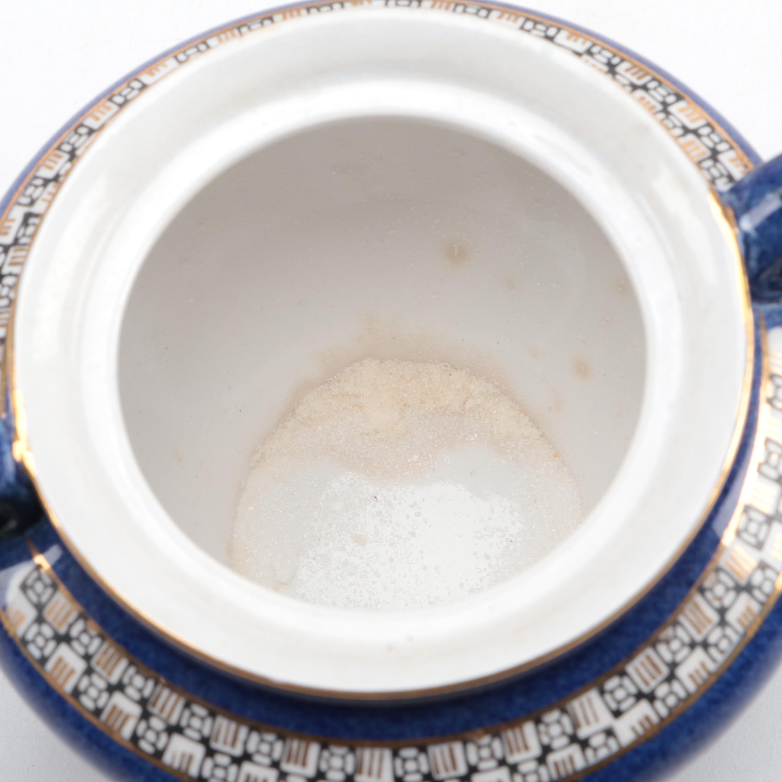 Nikko Double Phoenix Japanese Ironstone Tea Set and Plates, Mid-20th Century