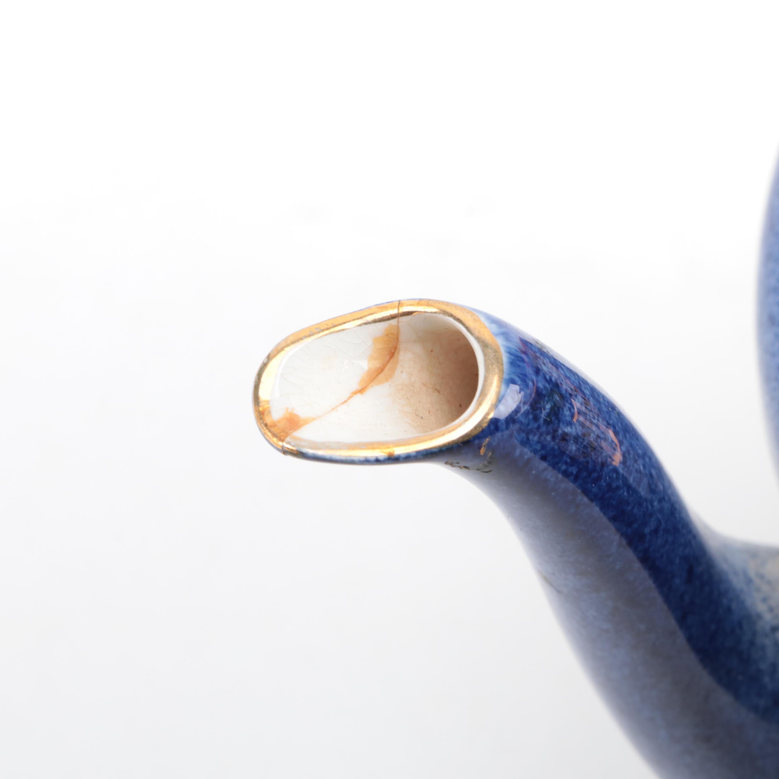 Nikko Double Phoenix Japanese Ironstone Tea Set and Plates, Mid-20th Century