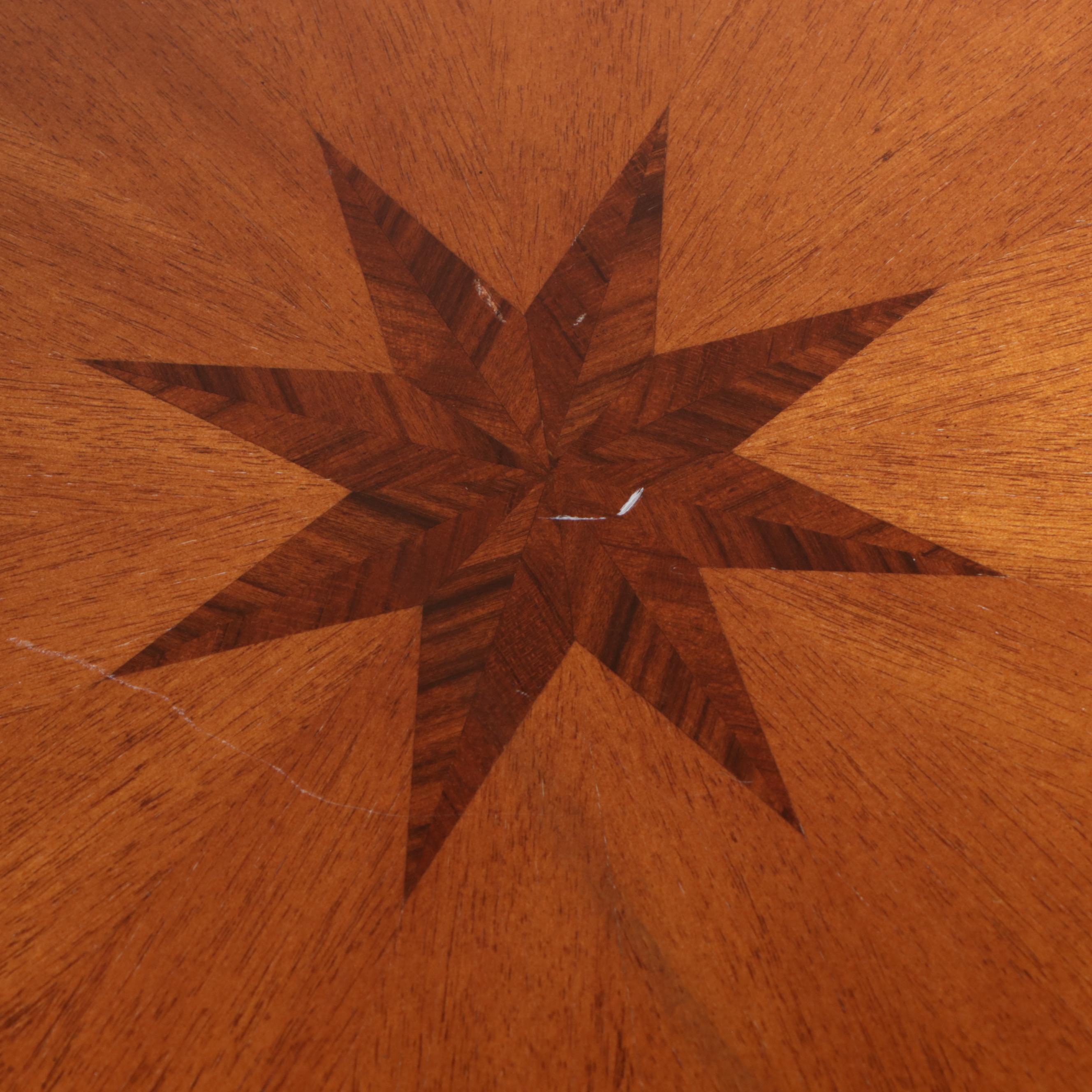 Maitland-Smith Empire Style Gilt Brass-Mounted and Marquetry Guéridon