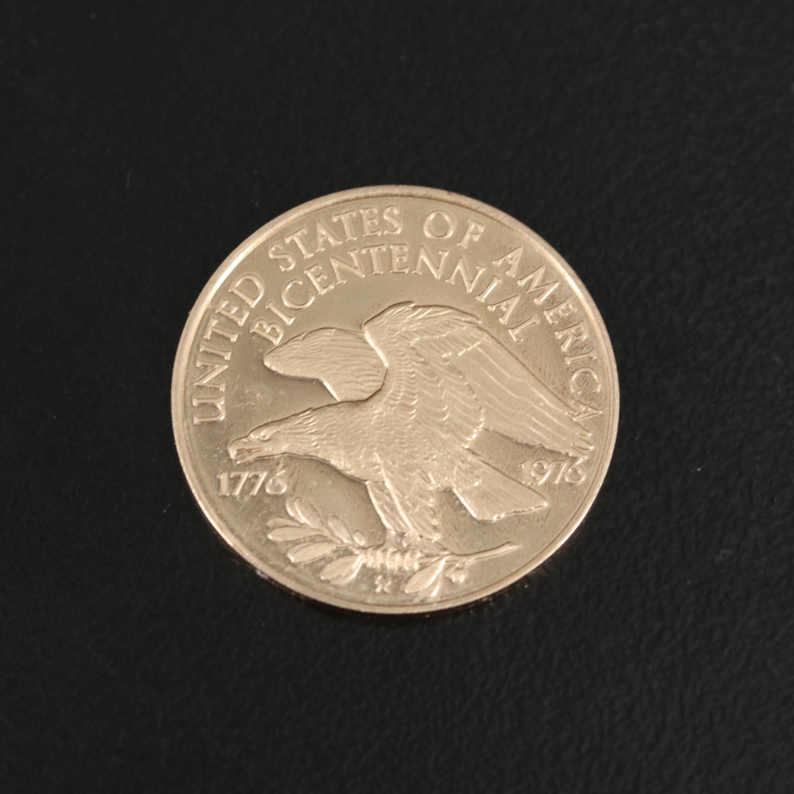 U.S. Bicentennial Gold Commemorative Coin