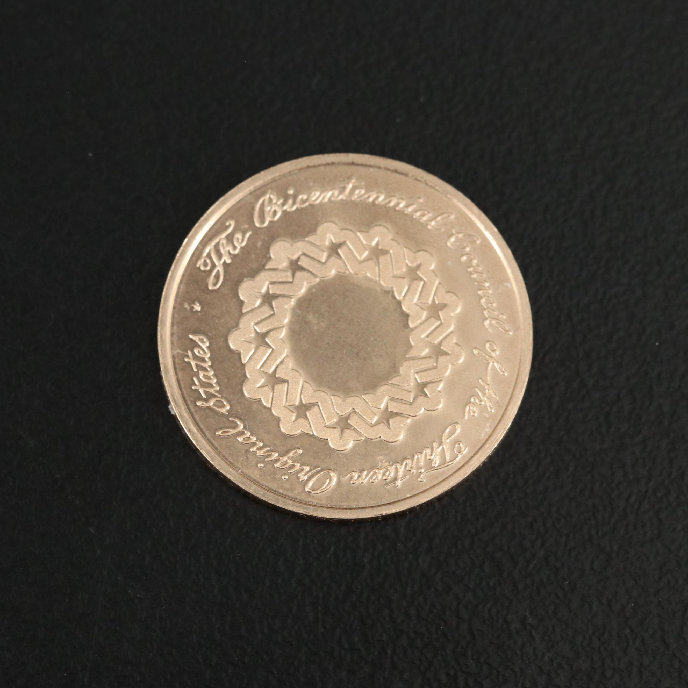 U.S. Bicentennial Gold Commemorative Coin